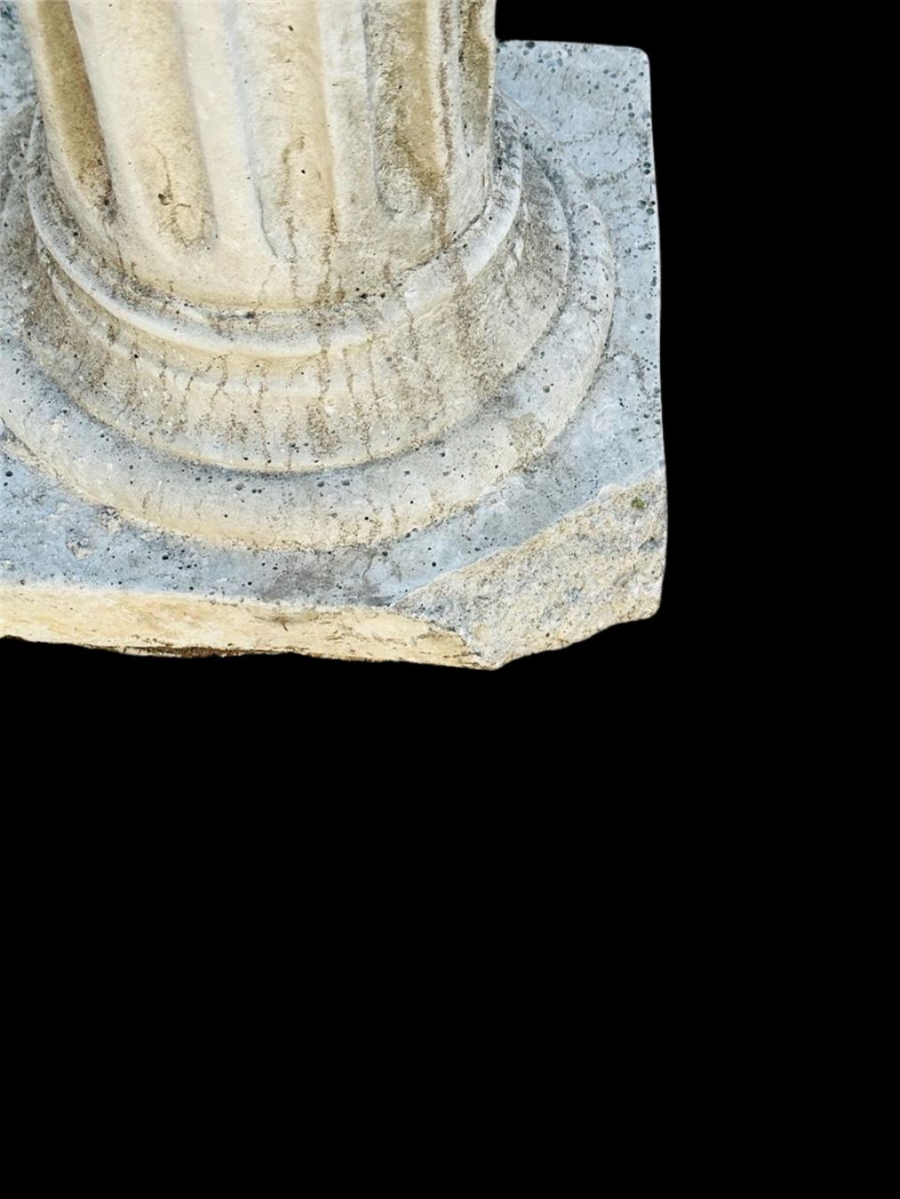 Pair of Grand Corinthian-Style Fluted Concrete Columns