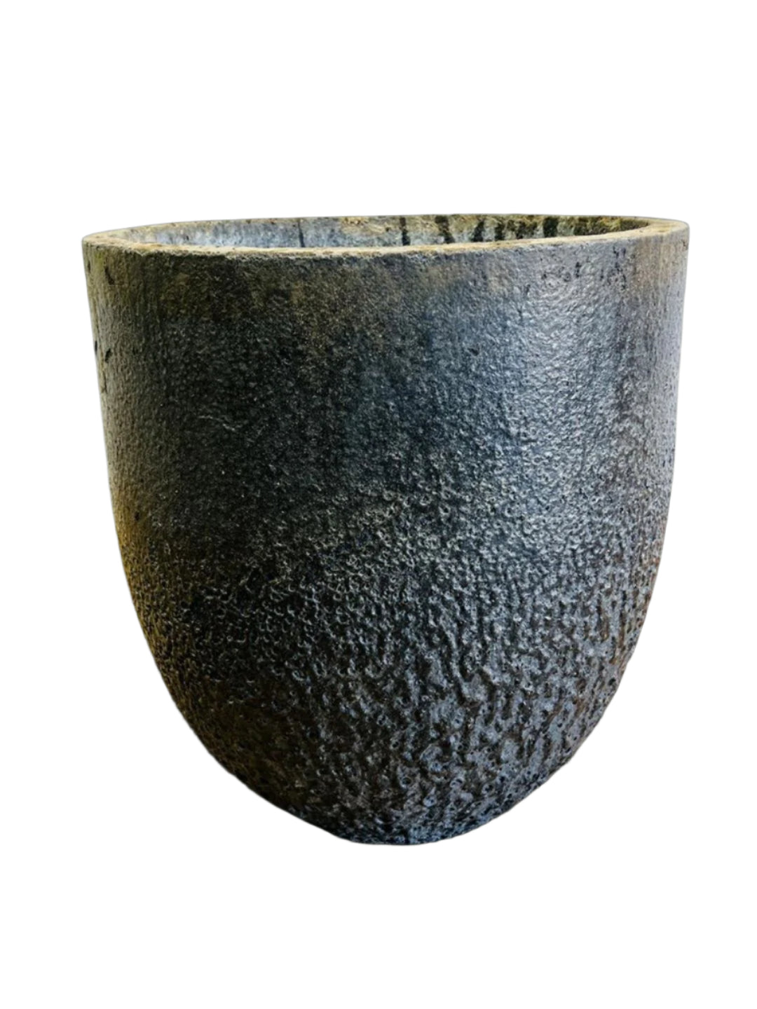 Antique French Industrial Foundry Crucible – Large Molten Metal Casting Vessel