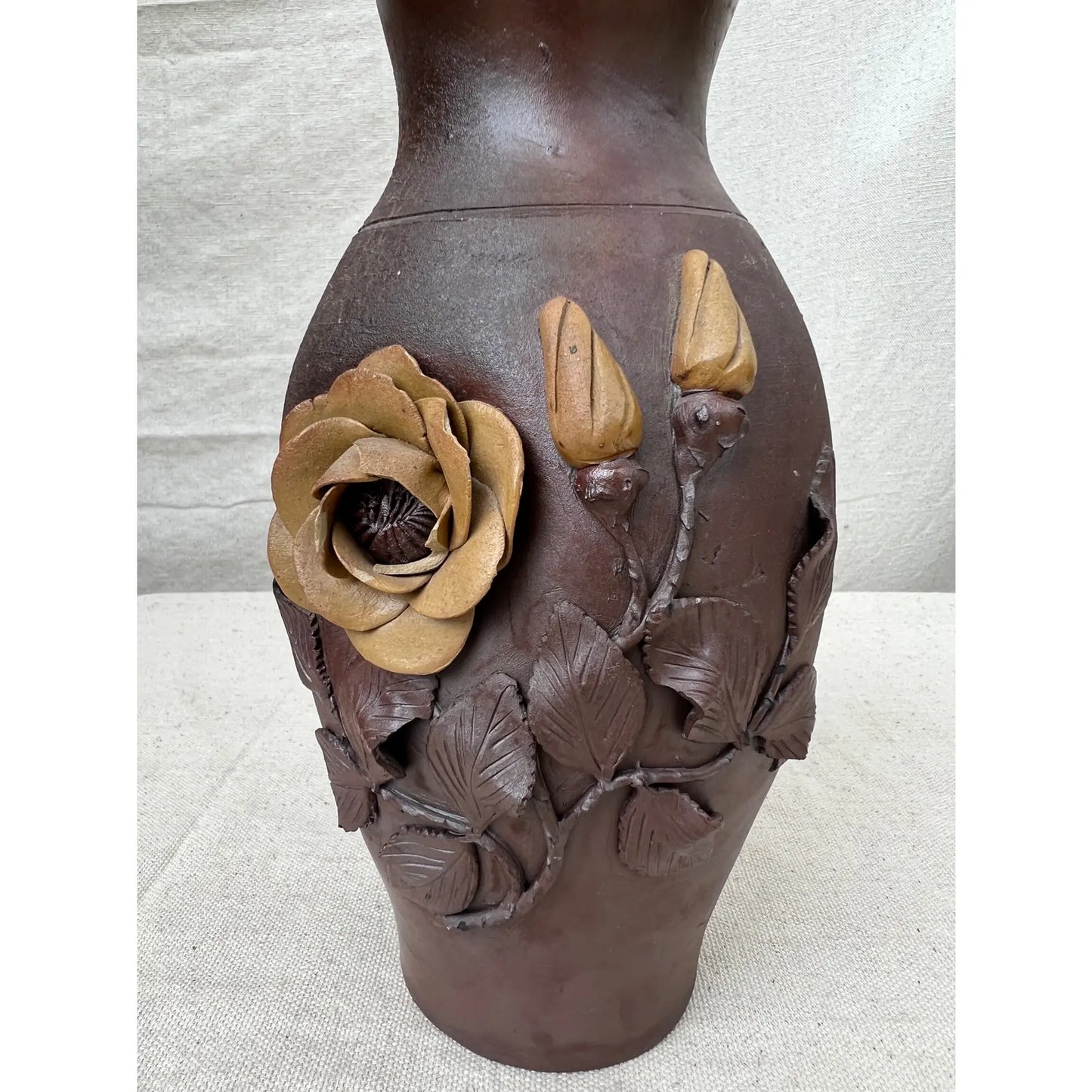 1944 Normandy France Handmade Pottery Vase