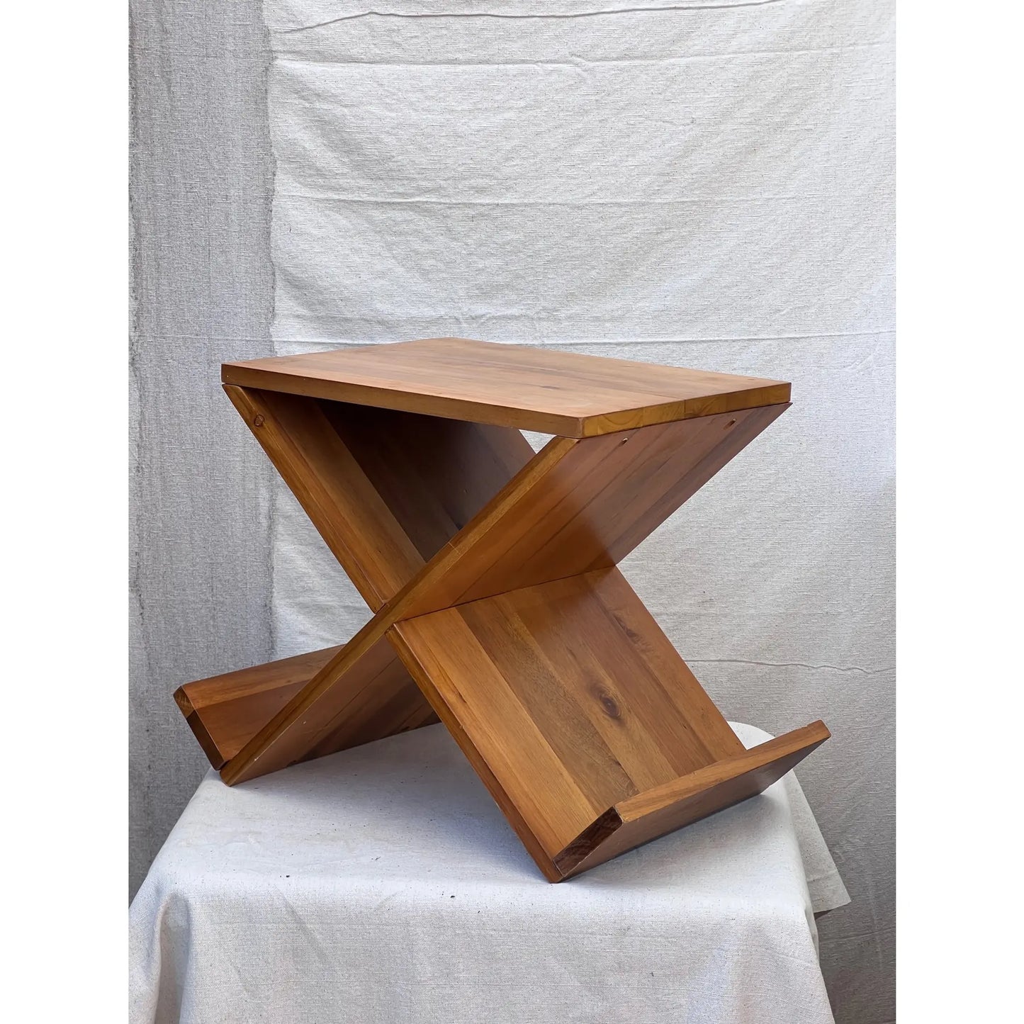 1970s Umbra Design "Mimosa" End Table With Magazine Rack (Set of 2)