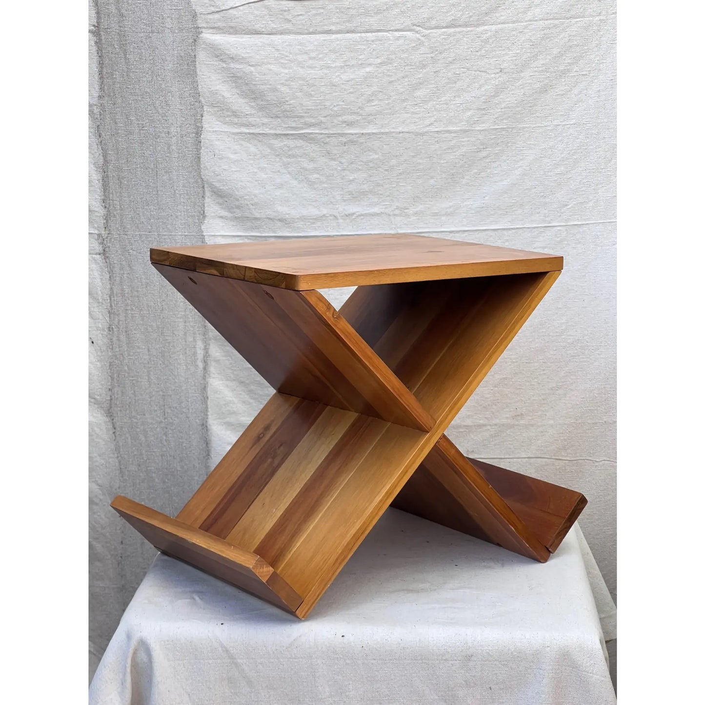 1970s Umbra Design "Mimosa" End Table With Magazine Rack (Set of 2)