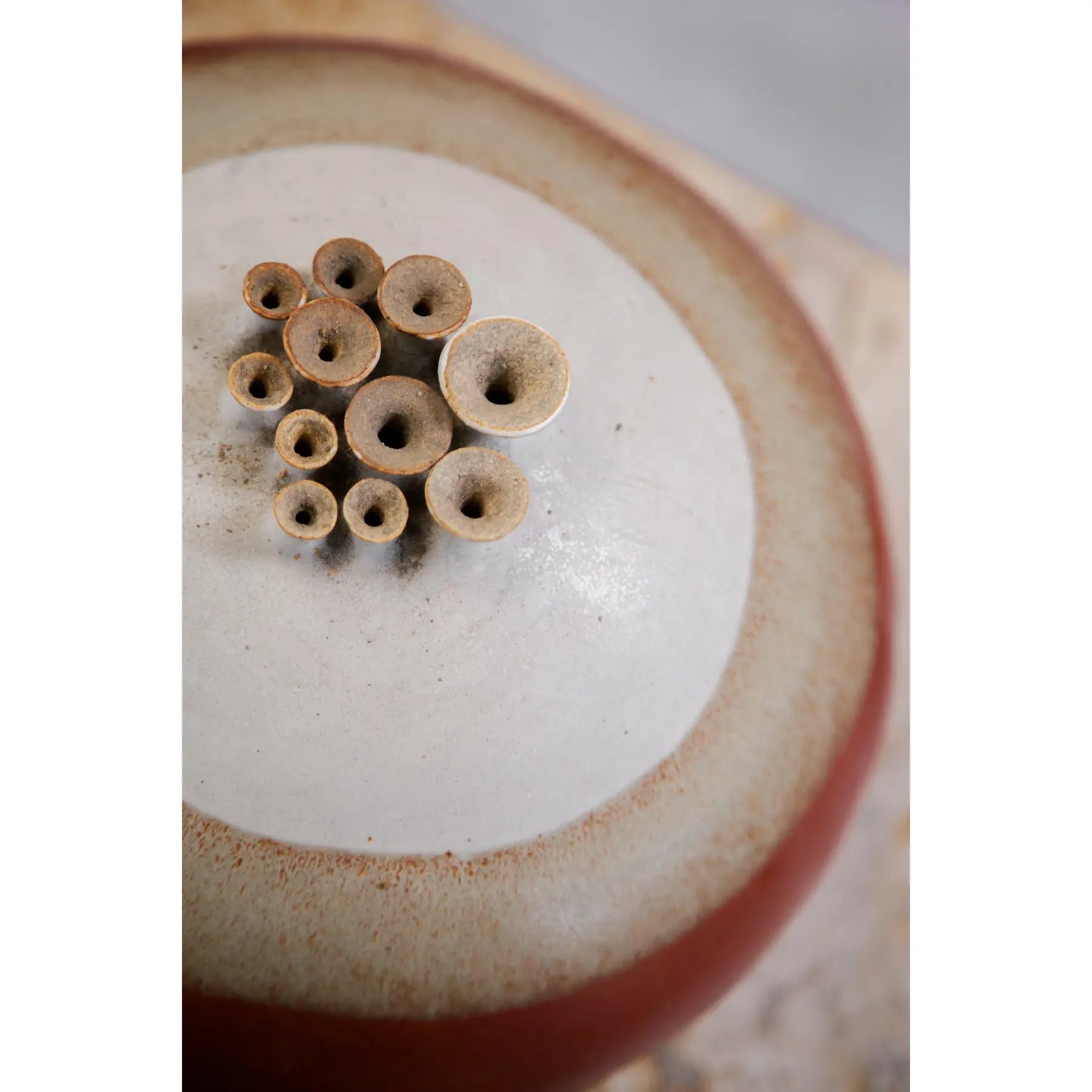 Ceramic Multi-opening Weedpot Signed