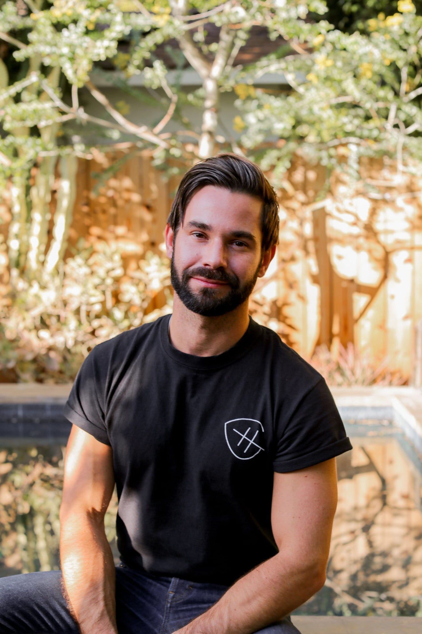 Hommes + Gardens Black Short Sleeve