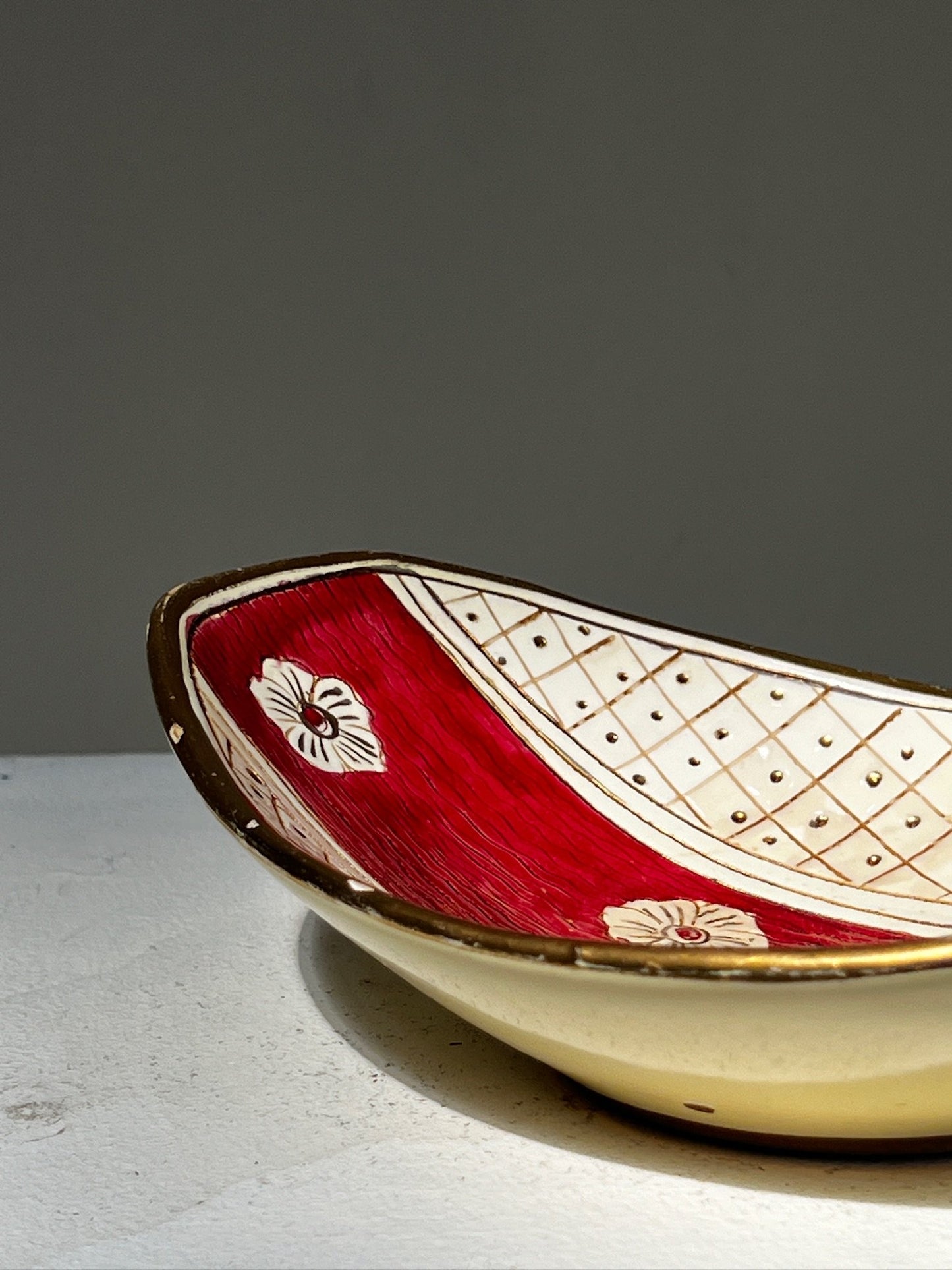 Italy Belfor Handpainted Ceramic bowl - Mid-century design