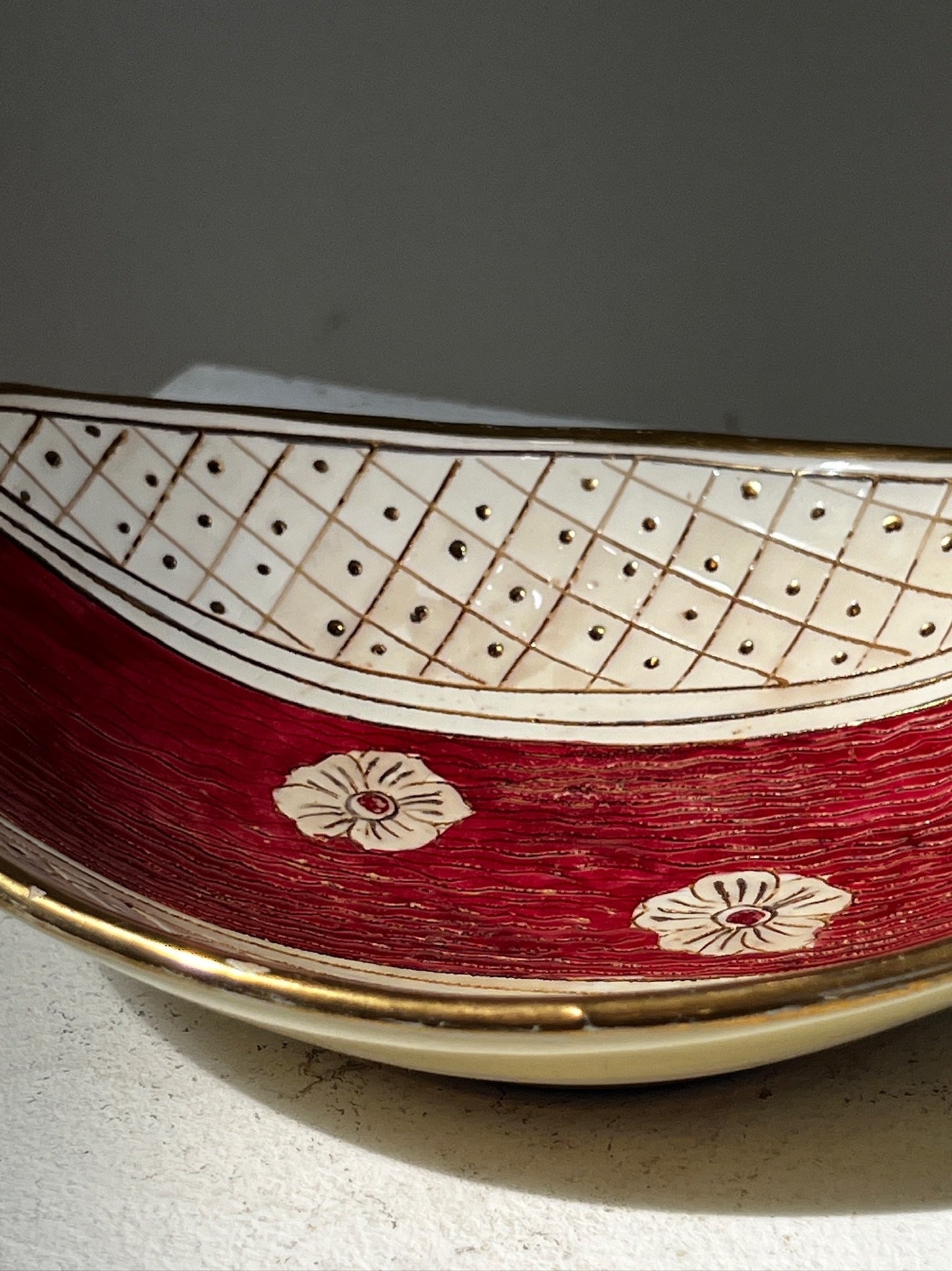 Italy Belfor Handpainted Ceramic bowl - Mid-century design