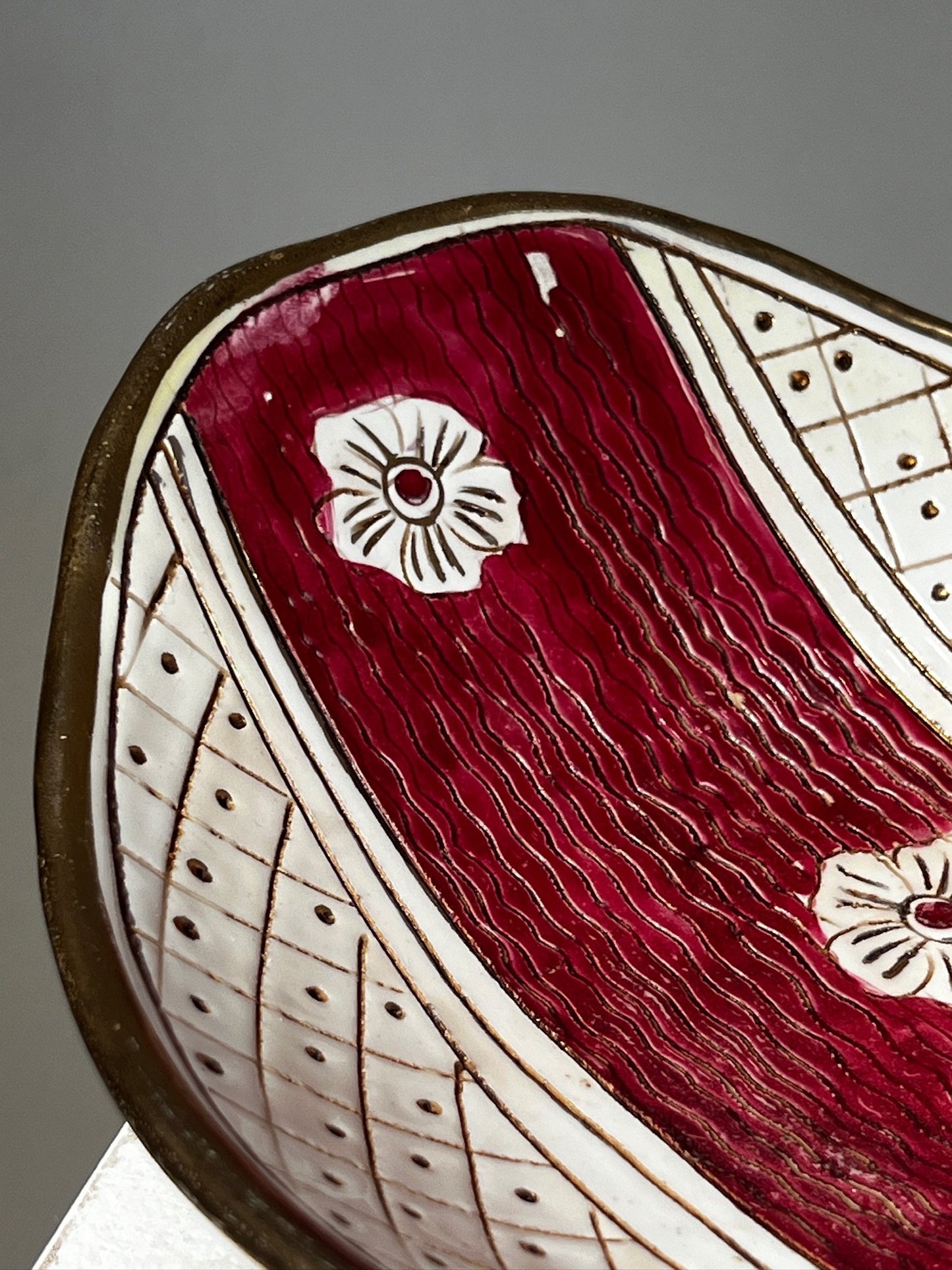 Italy Belfor Handpainted Ceramic bowl - Mid-century design
