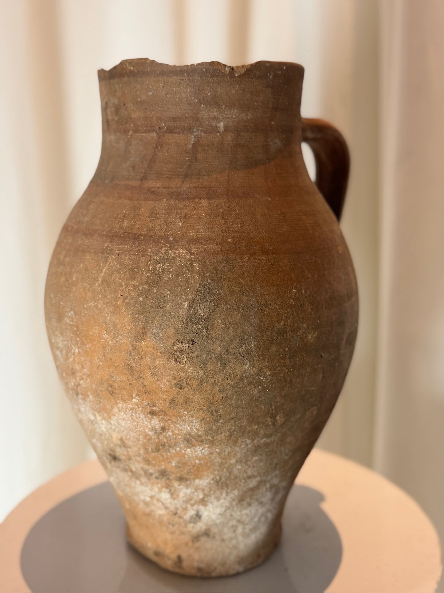 Antique Handcrafted Terracotta Water Jug – Rustic Earthenware Pot
