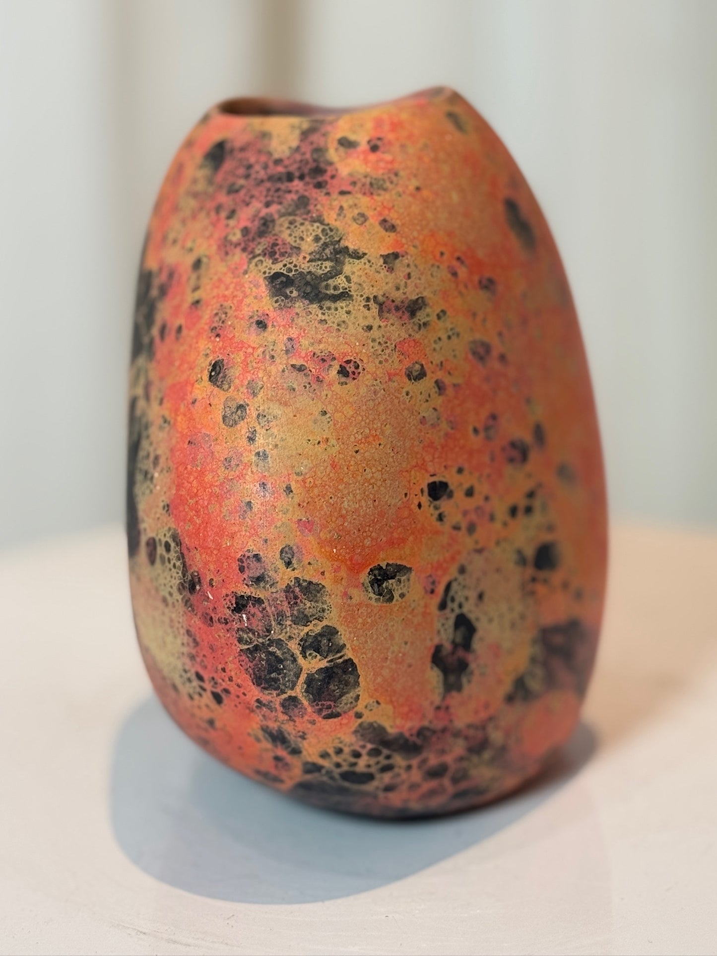 Unique Freeform Ceramic Vase by Mich, 1994