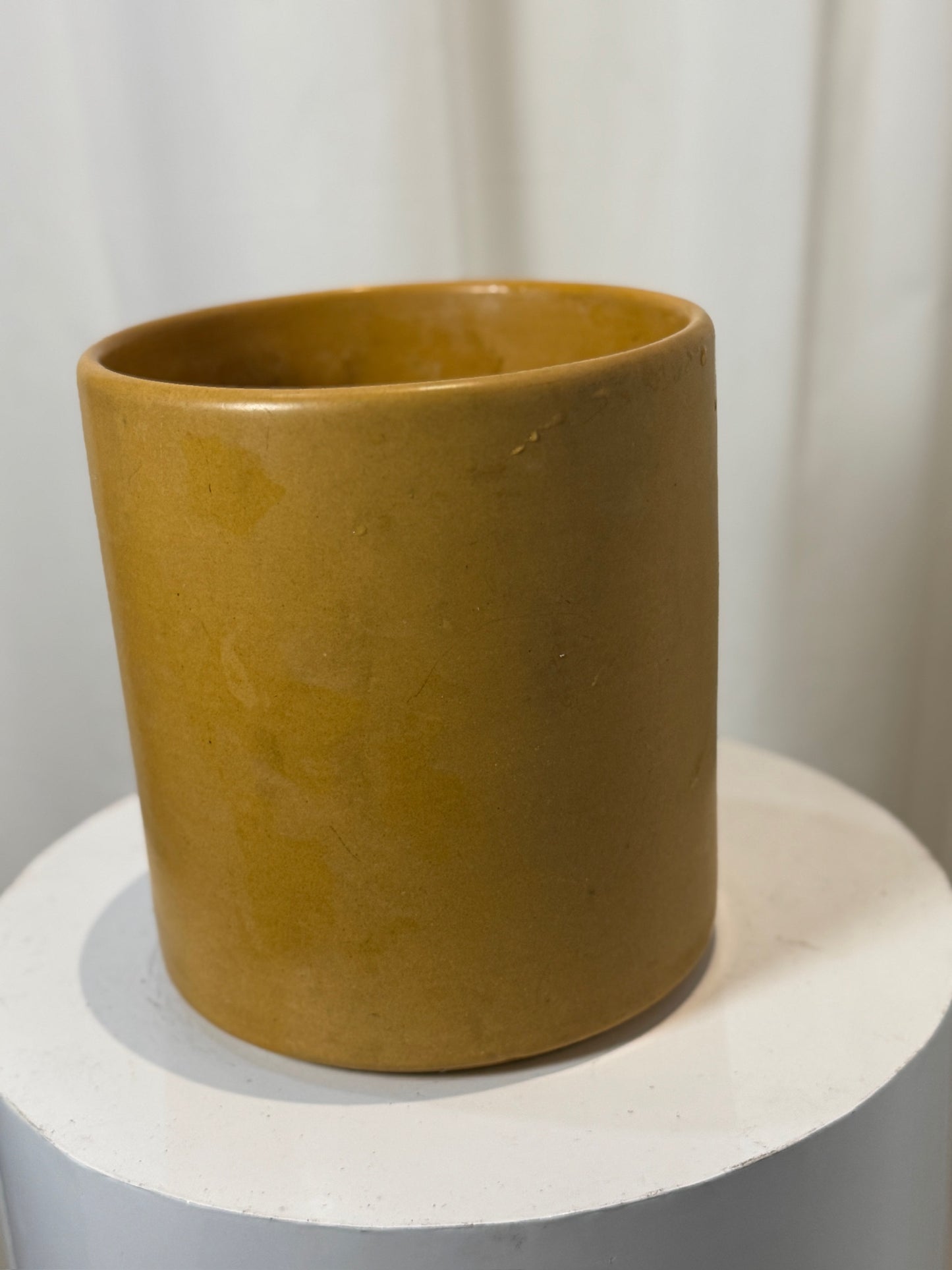 Rare Vintage Gainey Ceramics Planter – Ochre Yellow, Mid-Century Modern Pot