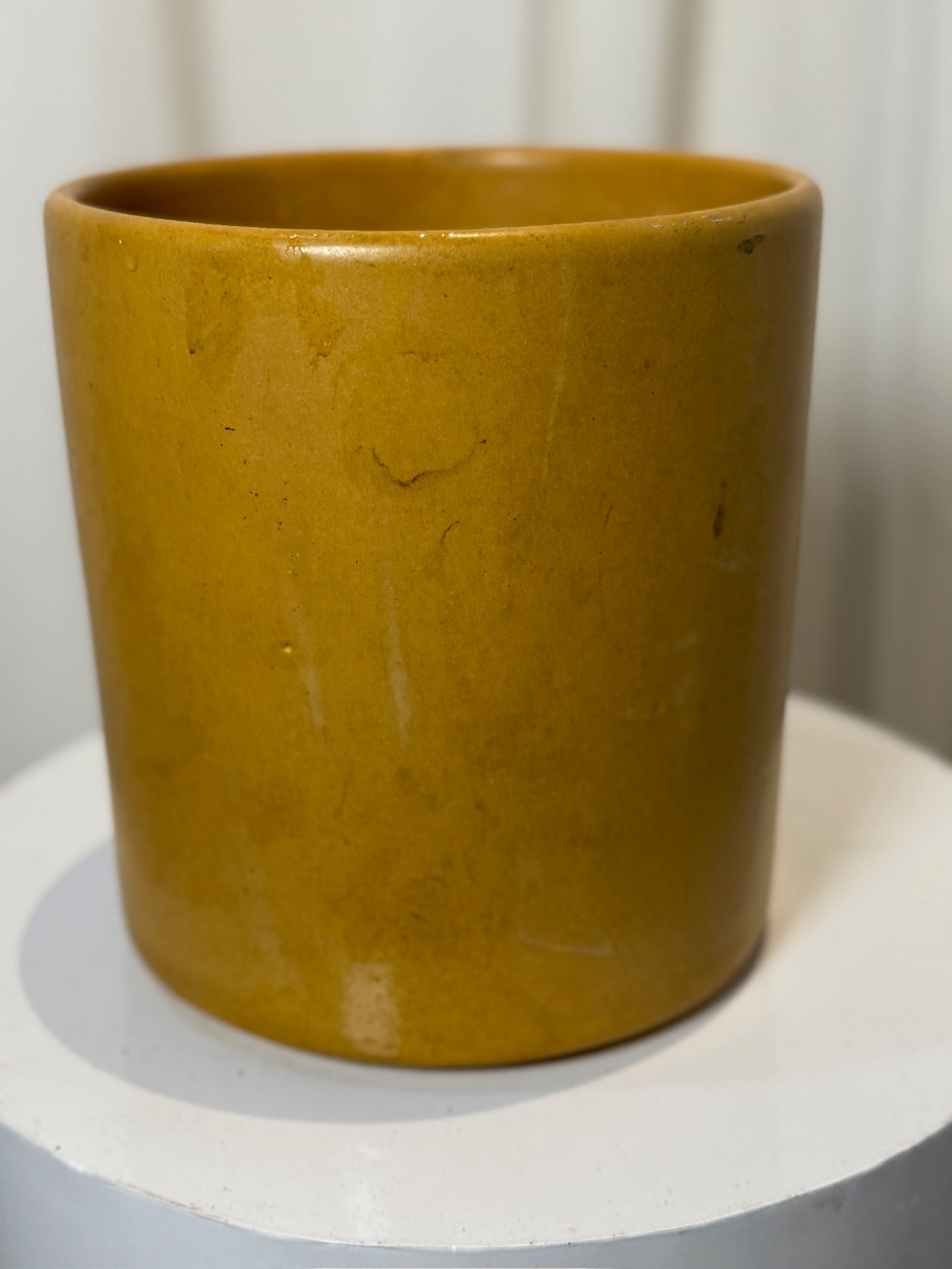 Rare Vintage Gainey Ceramics Planter – Ochre Yellow, Mid-Century Modern Pot