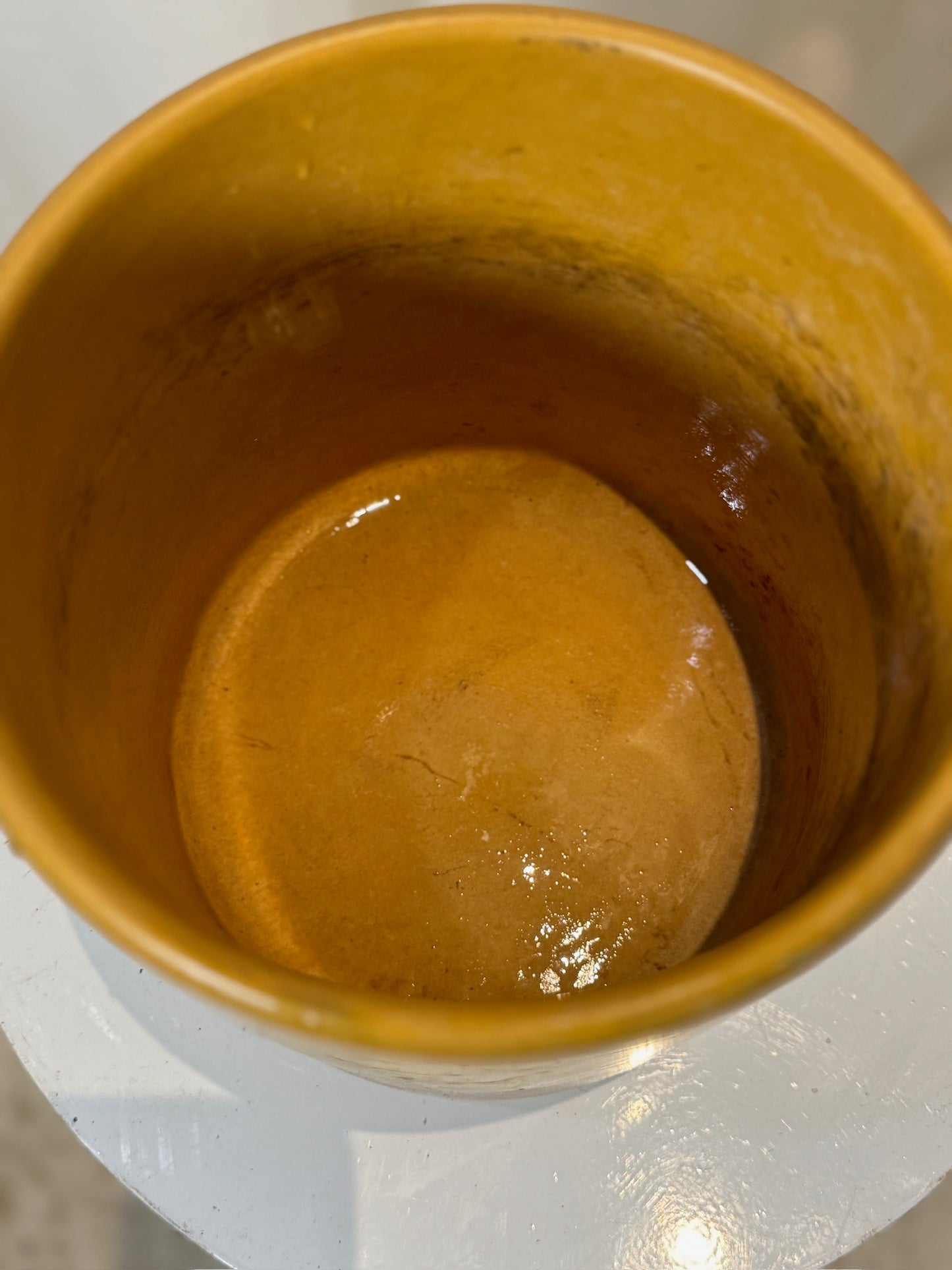 Rare Vintage Gainey Ceramics Planter – Ochre Yellow, Mid-Century Modern Pot