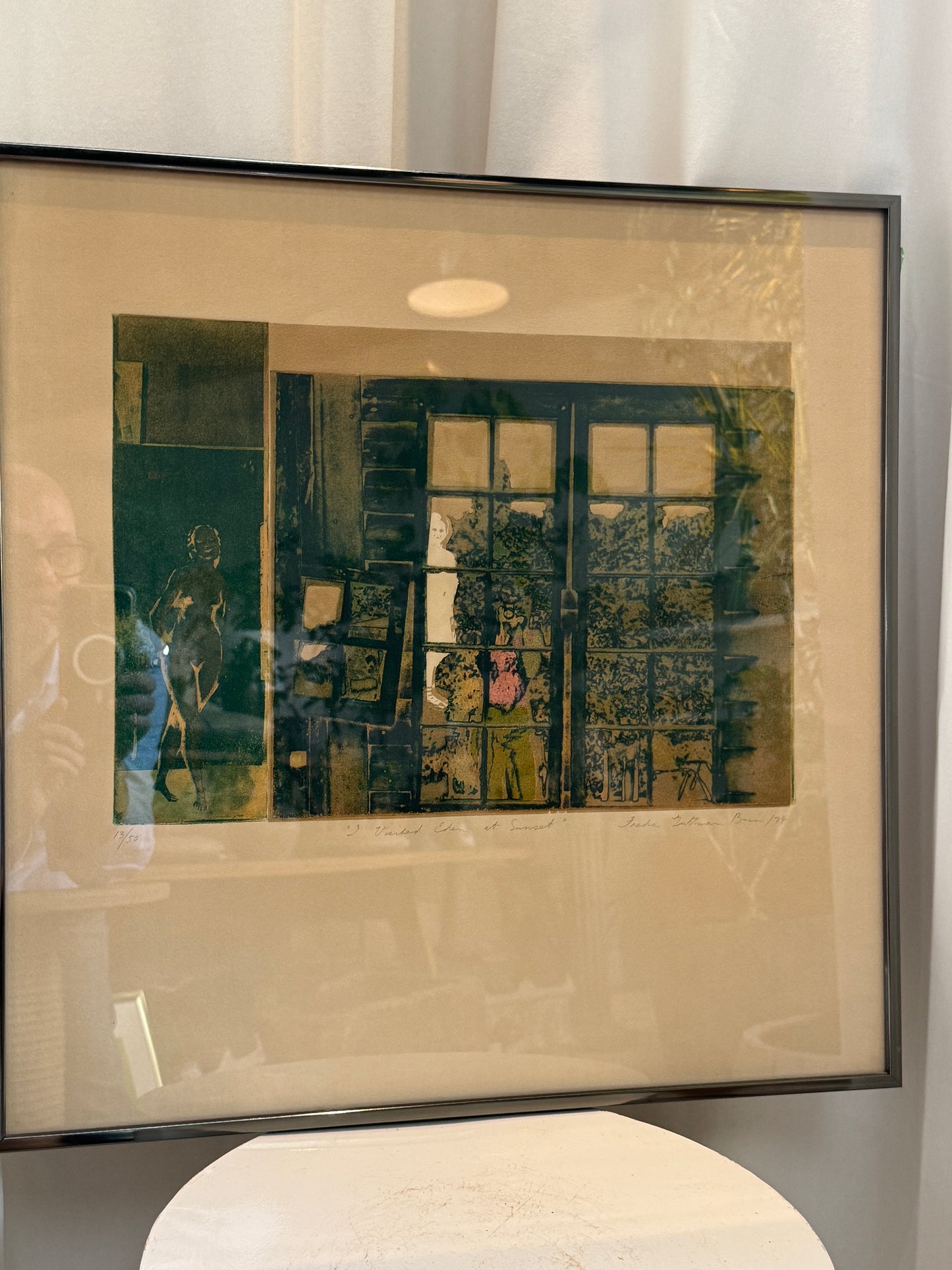 "I Visited Eden at Sunset" - Signed Lithograph by Freda Guttman Bain (1974)