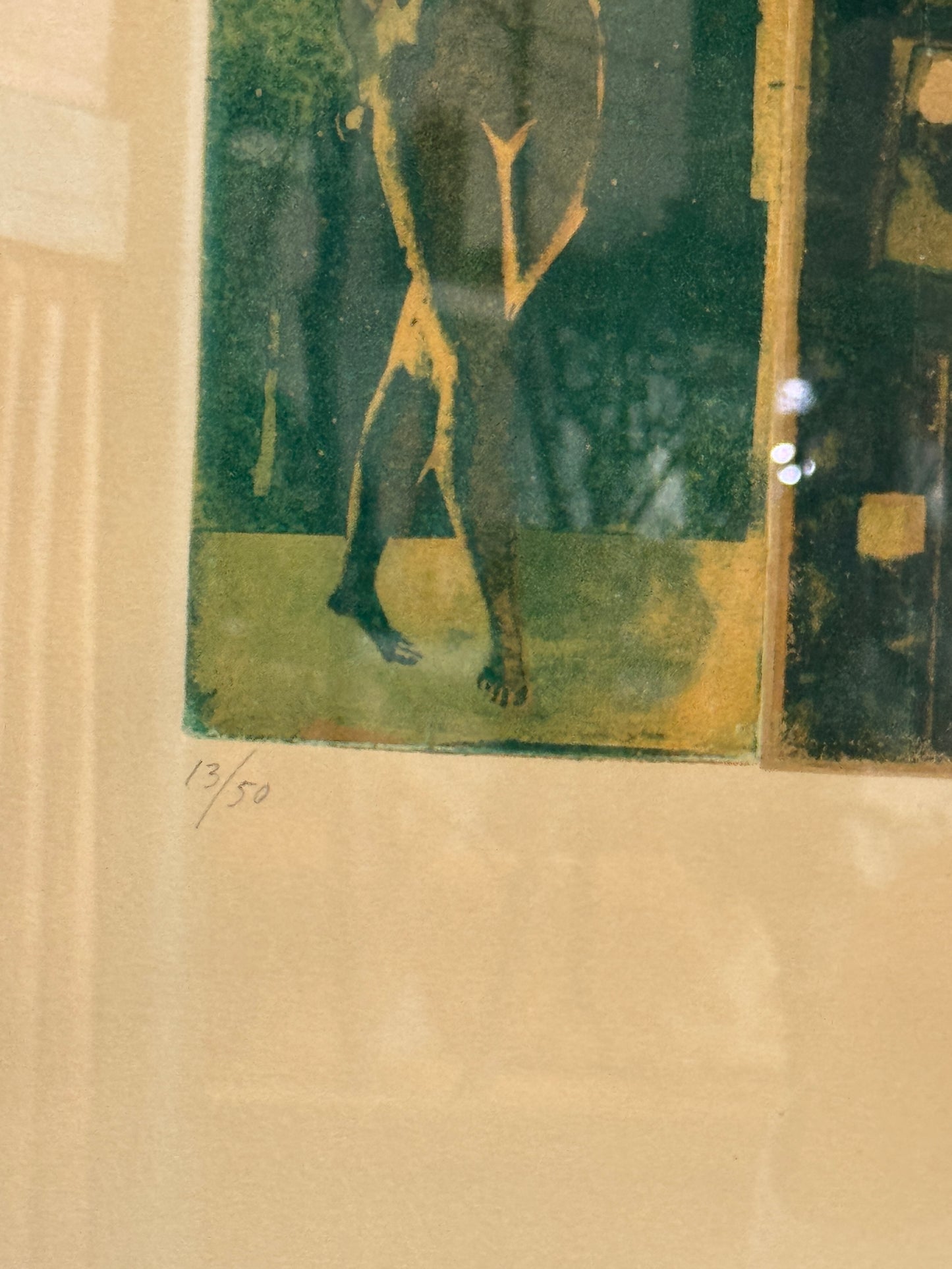 "I Visited Eden at Sunset" - Signed Lithograph by Freda Guttman Bain (1974)