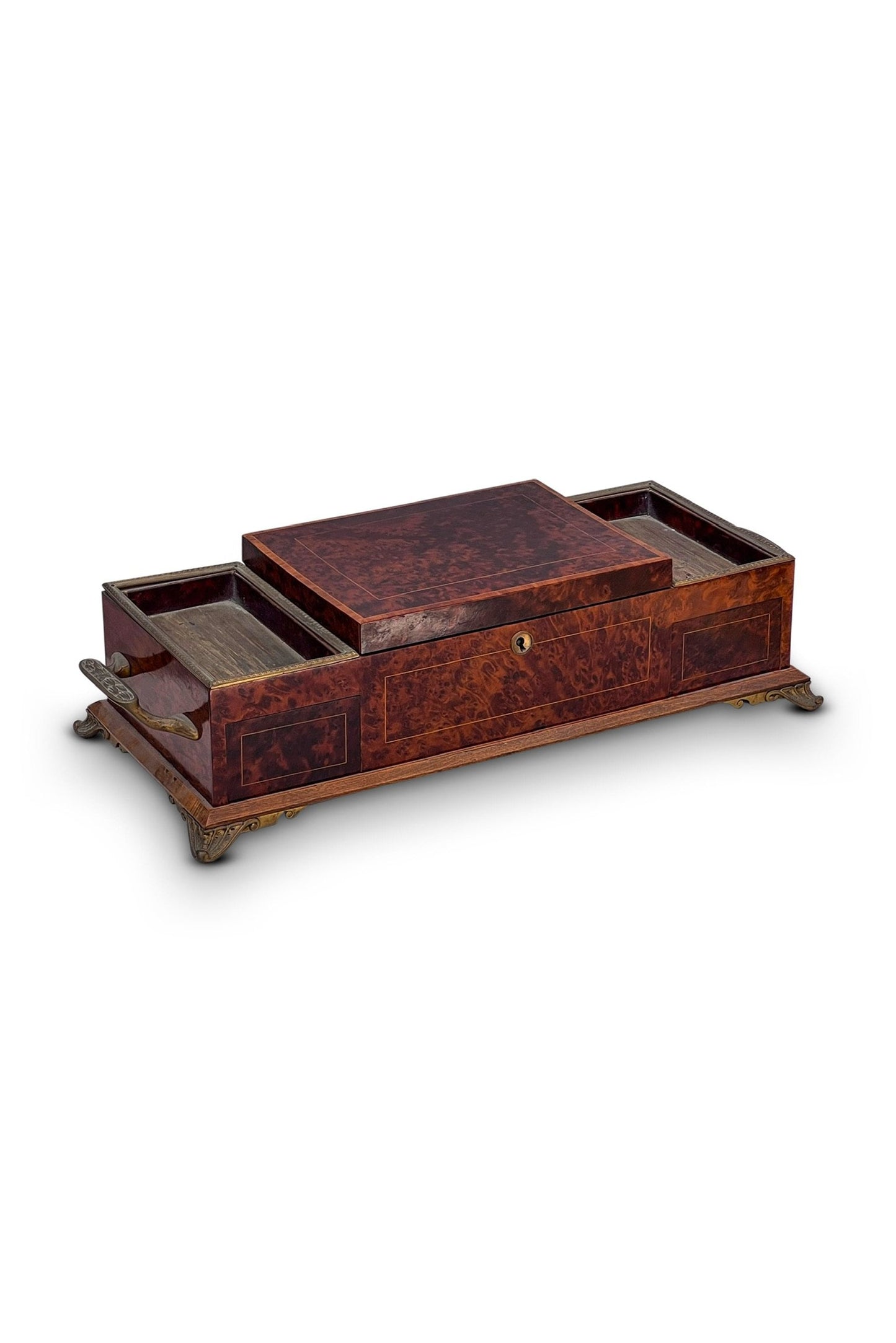 EXOTIC WOOD JEWELRY BOX