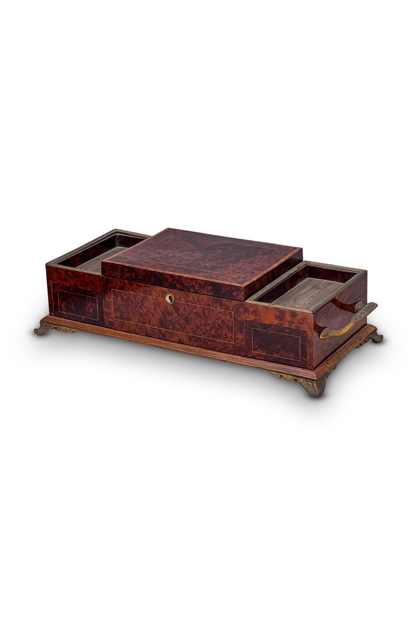 EXOTIC WOOD JEWELRY BOX