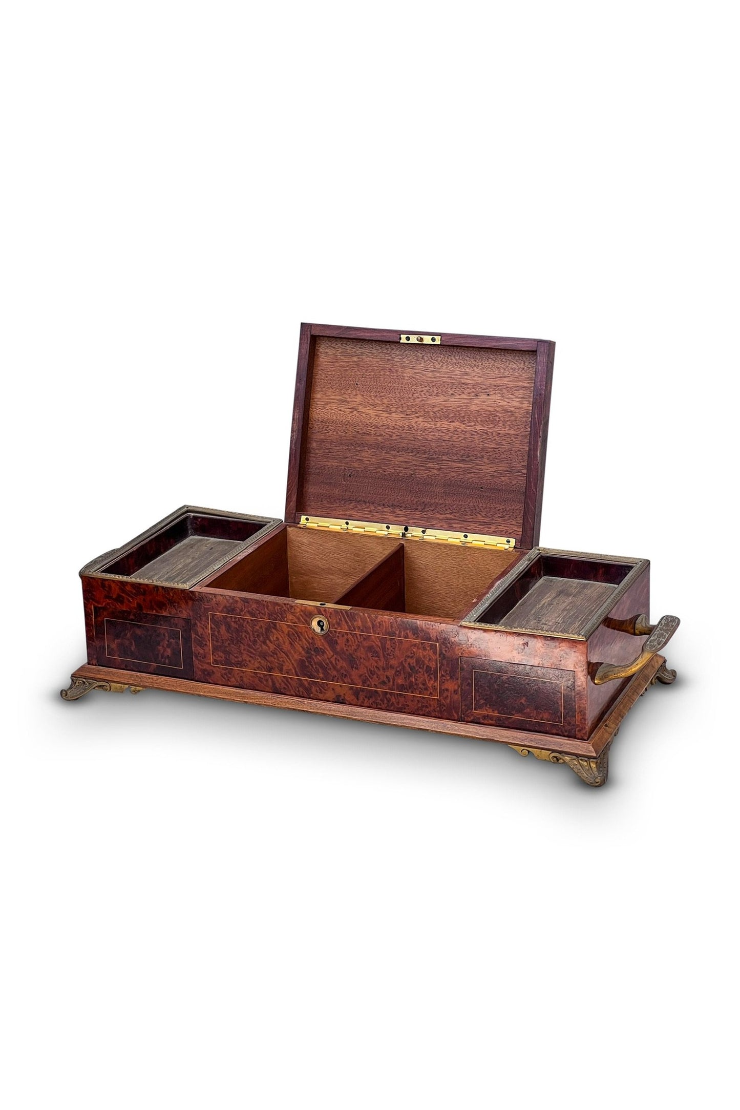 EXOTIC WOOD JEWELRY BOX