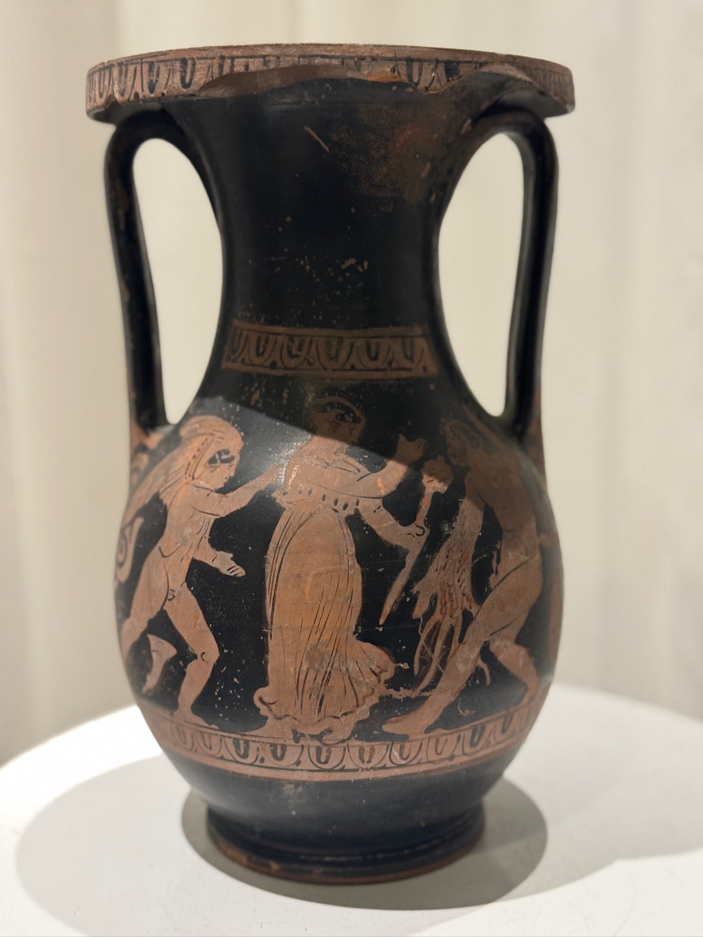 Ancient Greek Red-Figure Terracotta Pelike (Jar), 5th–4th Century BCE