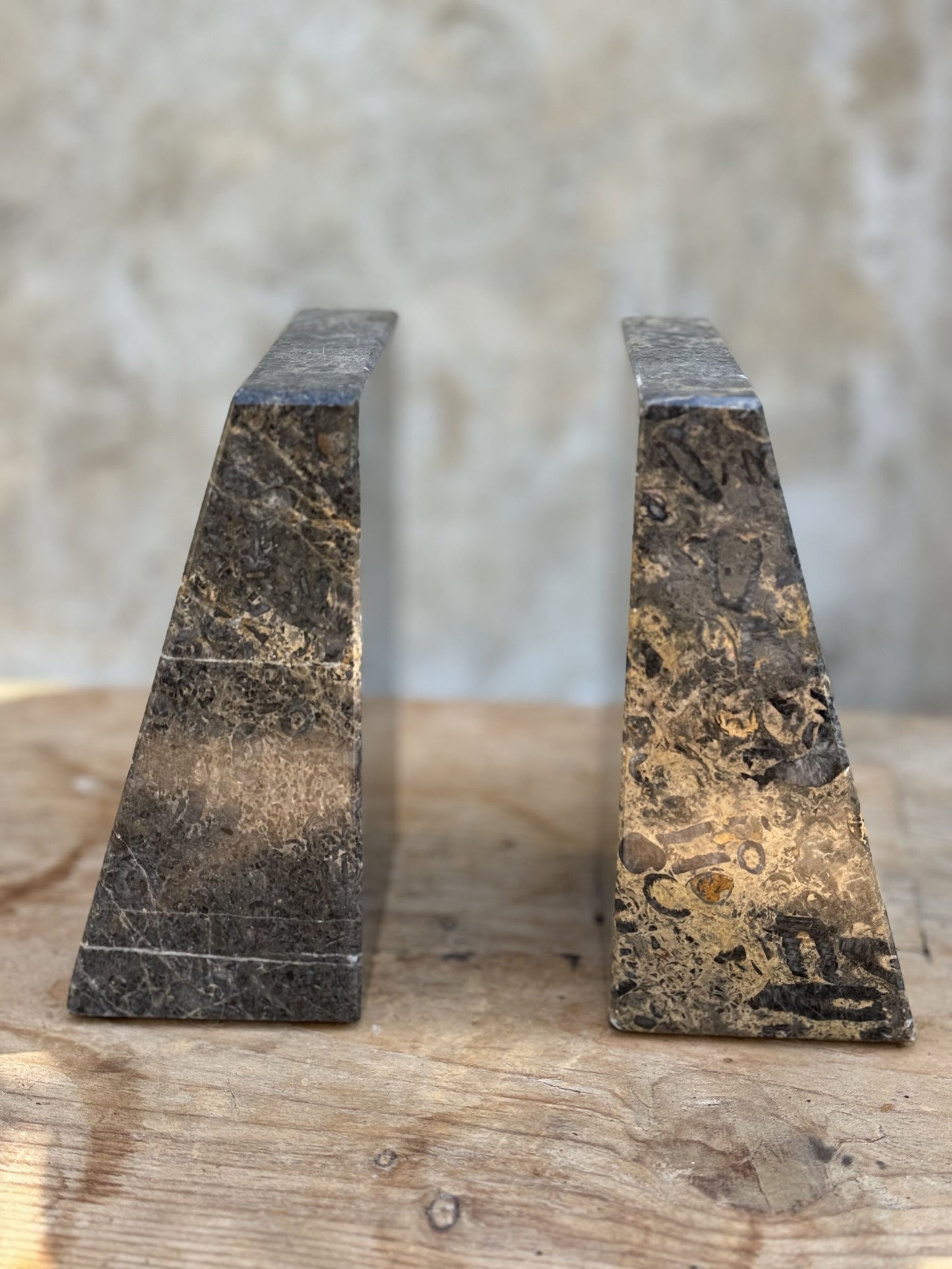 Pair of marble bookends - Made in Pakistan