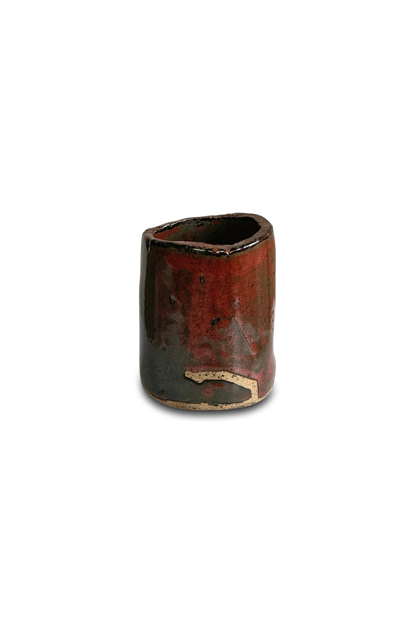 Vintage Signed Handmade Glazed Ceramic Vase