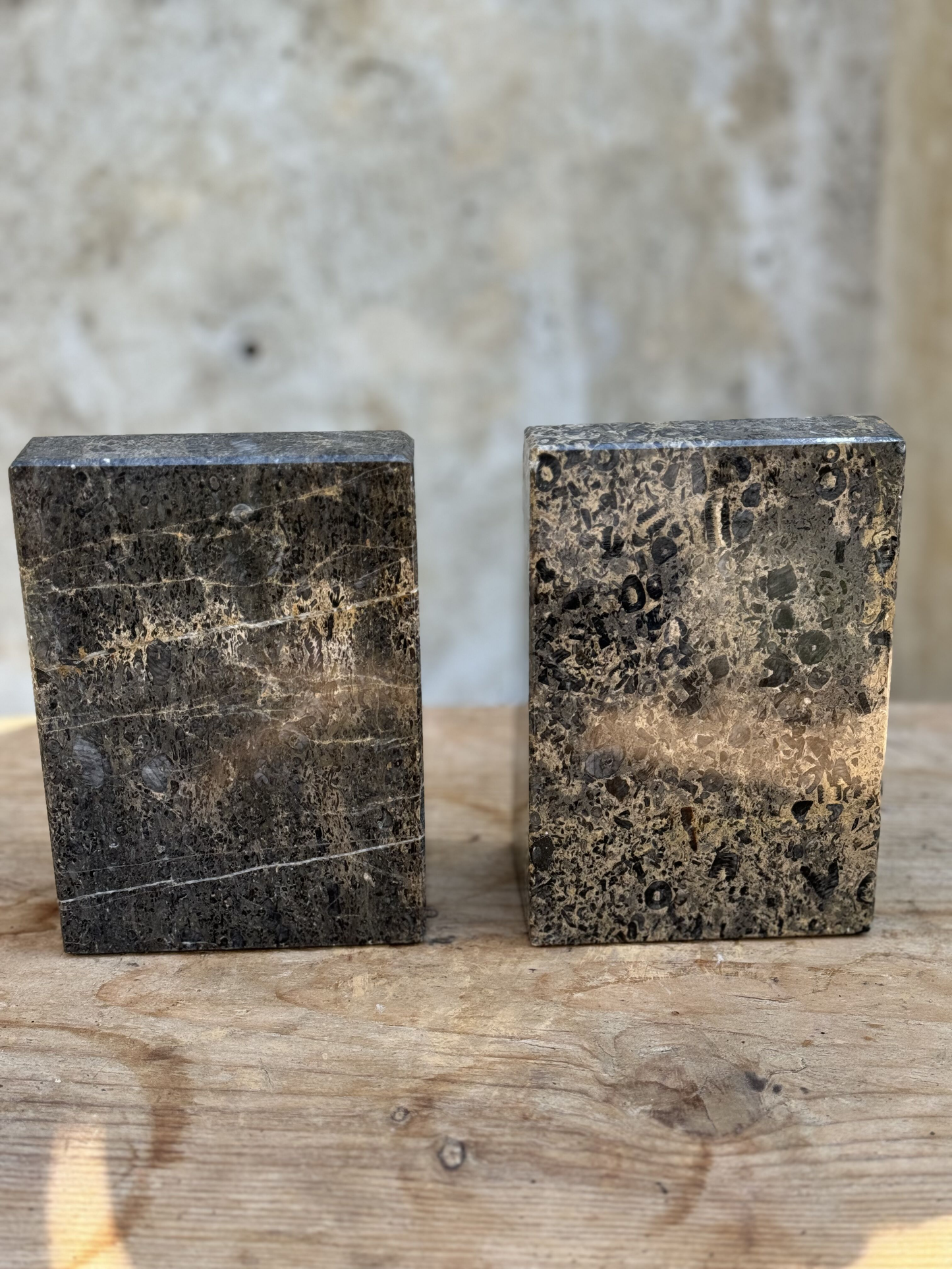 Pair of marble bookends - Made in Pakistan