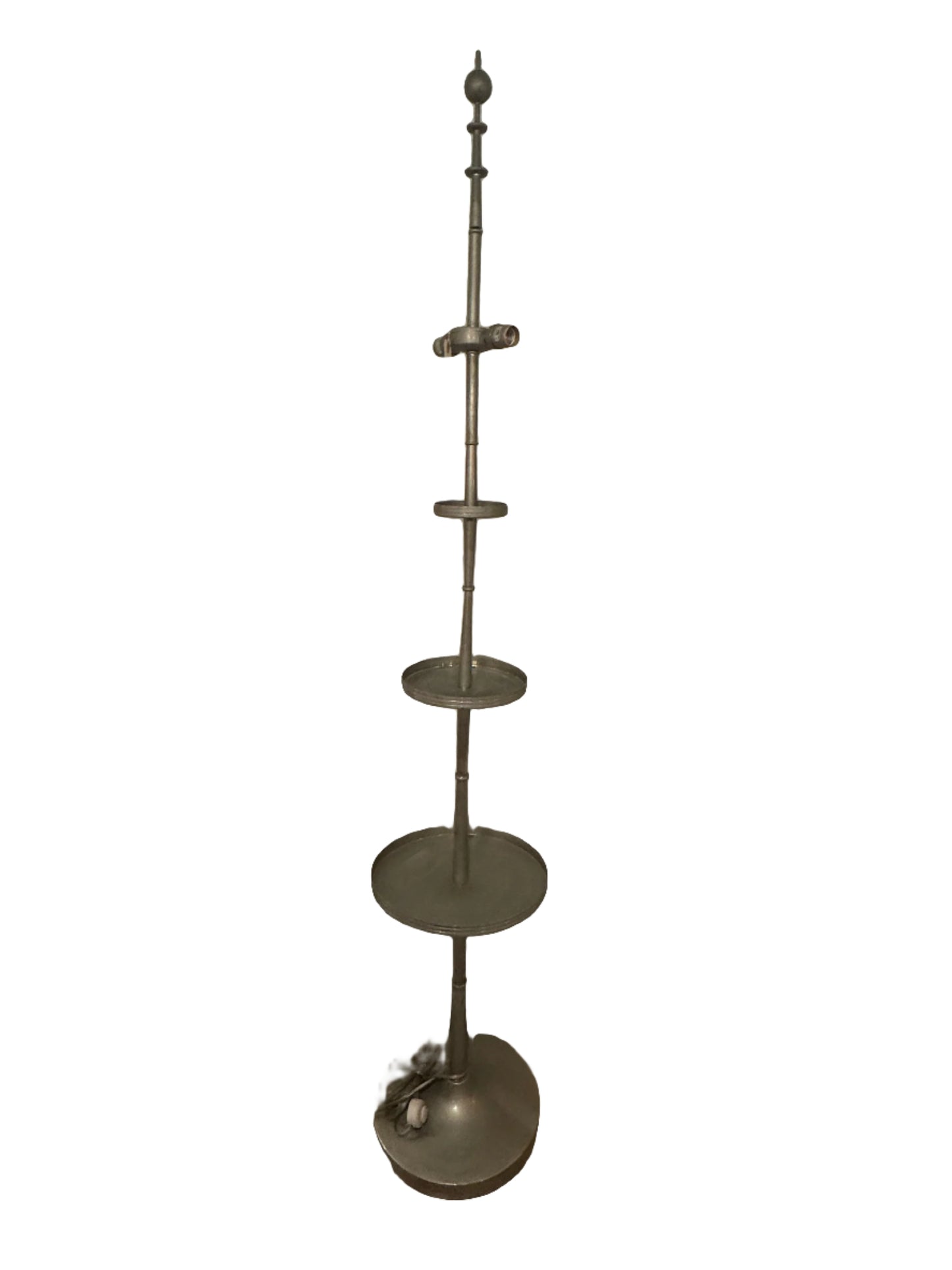Vintage Global Views Stainless Steel Multi-Tier Floor Lamp – Industrial Modern Design