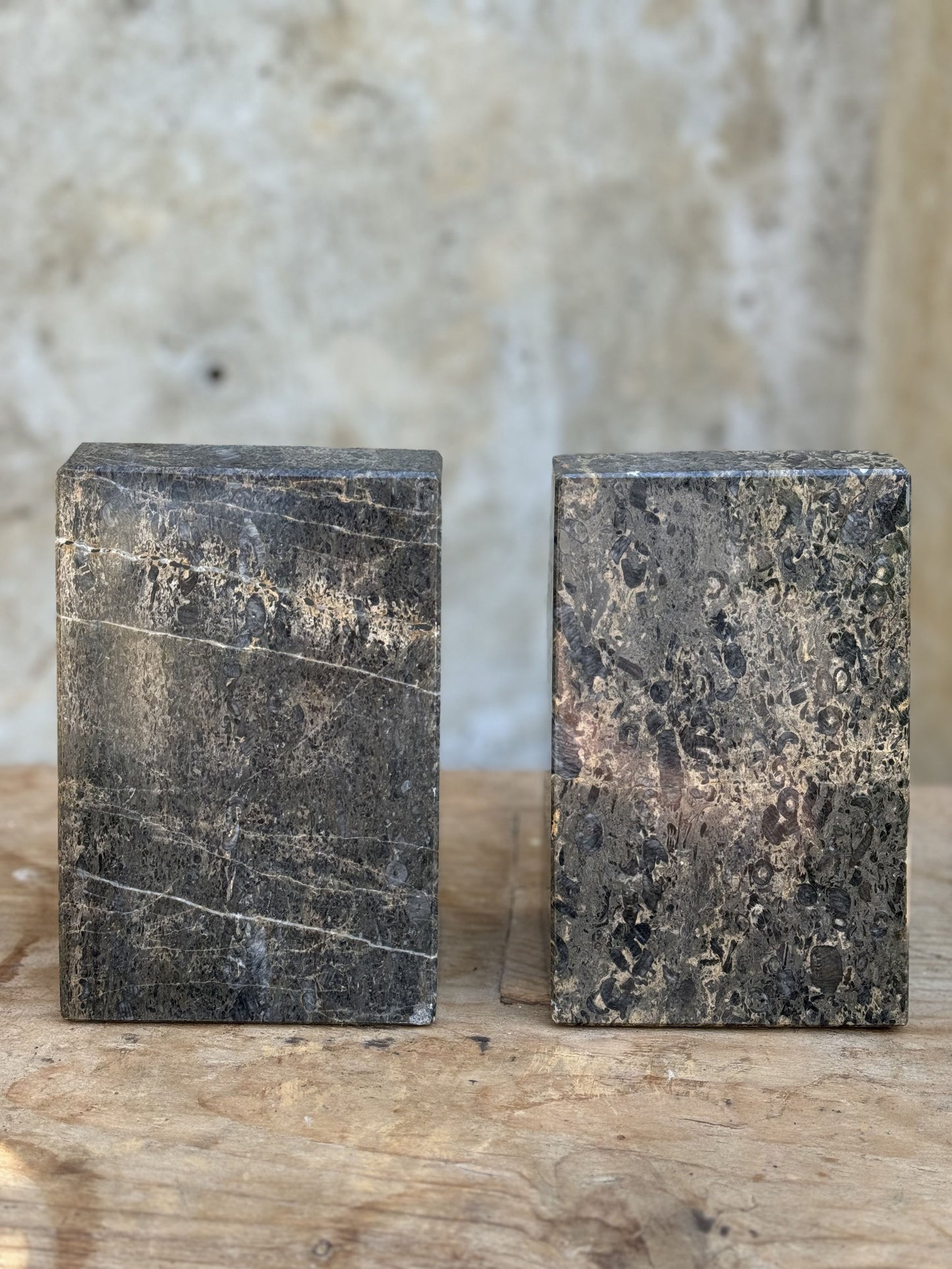 Pair of marble bookends - Made in Pakistan