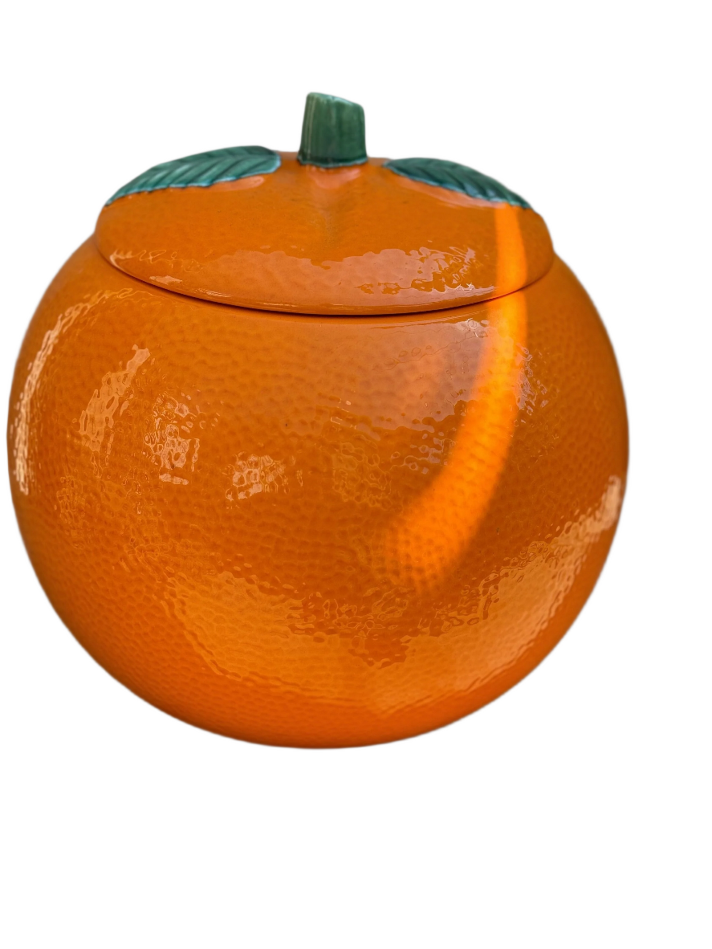 Retro Orange-Shaped Cookie Jar - Vintage Kitsch