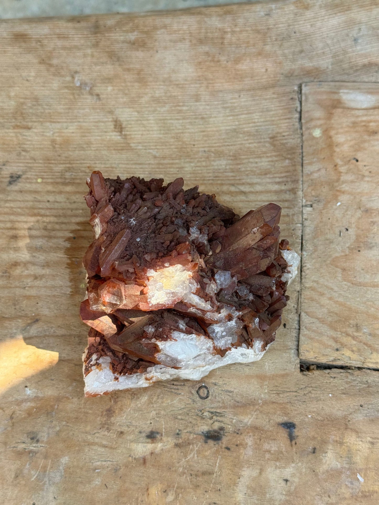 Tangerine Quartz Crystal Specimen