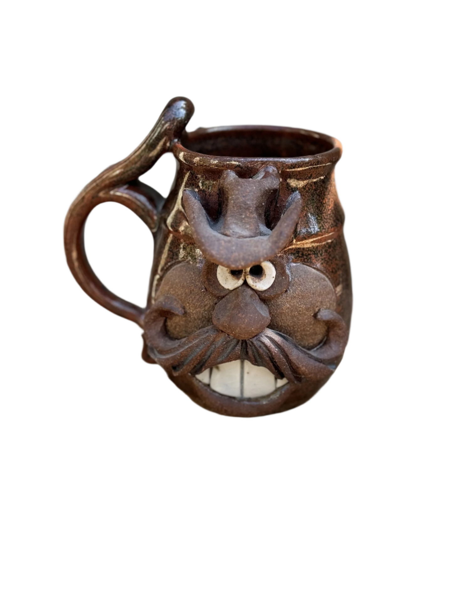 Cowboy Western Face Mug Signed By Robert Eakin