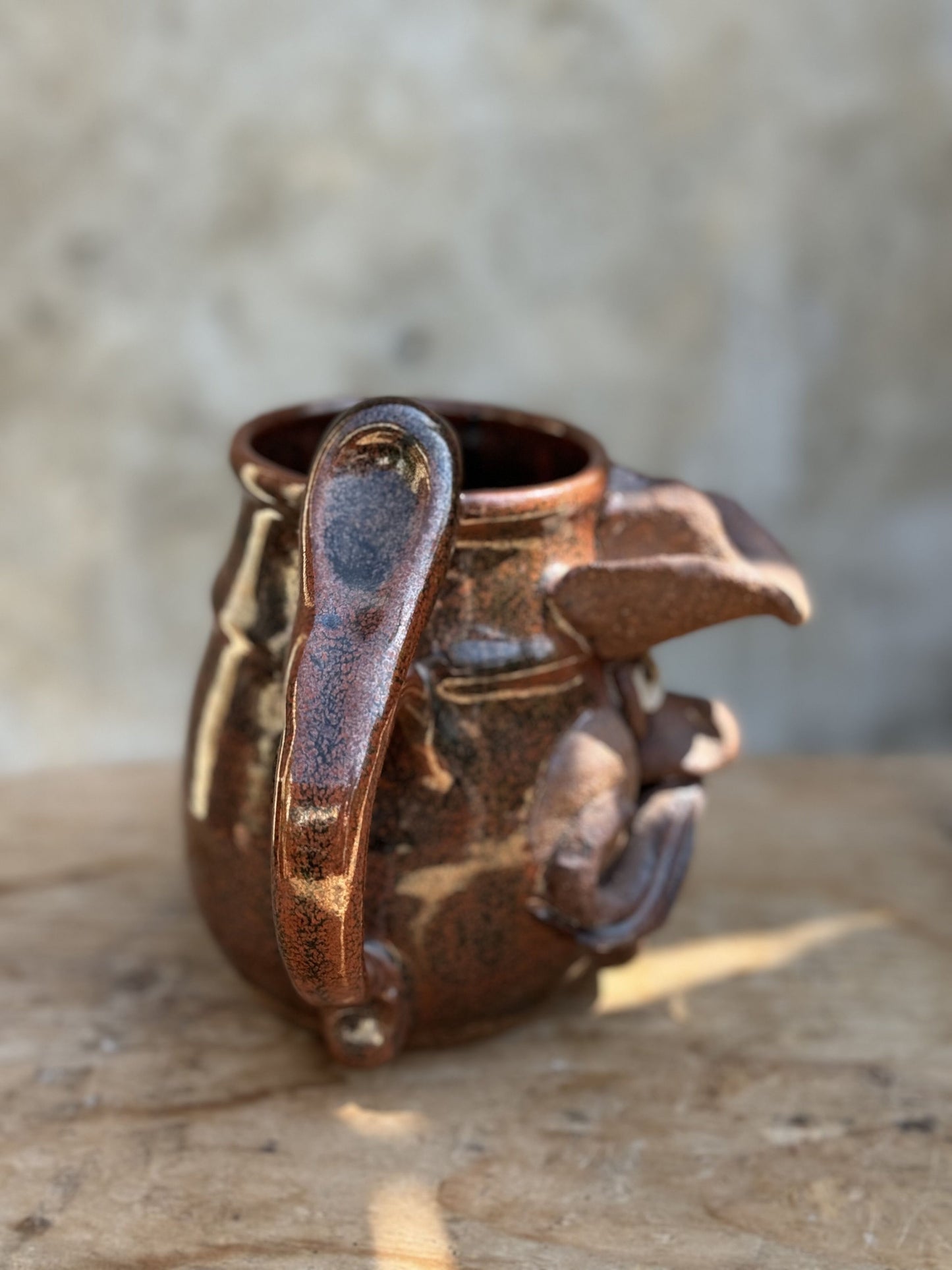 Cowboy Western Face Mug Signed By Robert Eakin