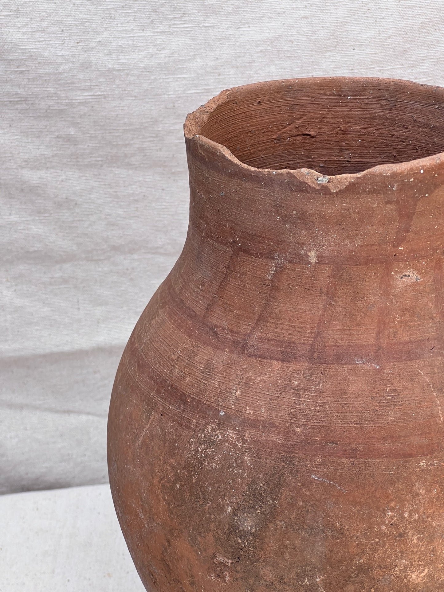 Antique Handcrafted Terracotta Water Jug – Rustic Earthenware Pot