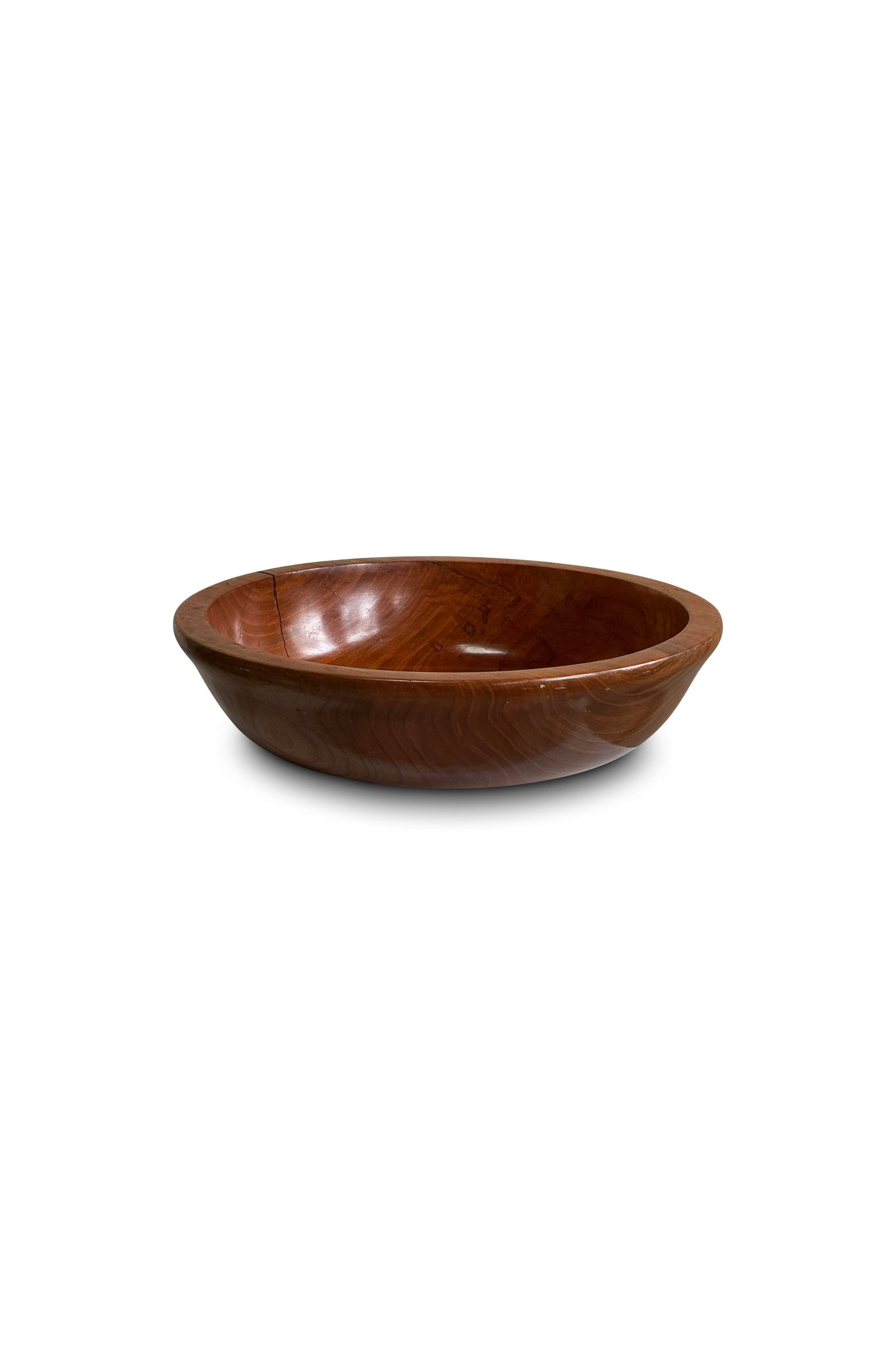 Cheery Wood Bowl Signed Lorenzo