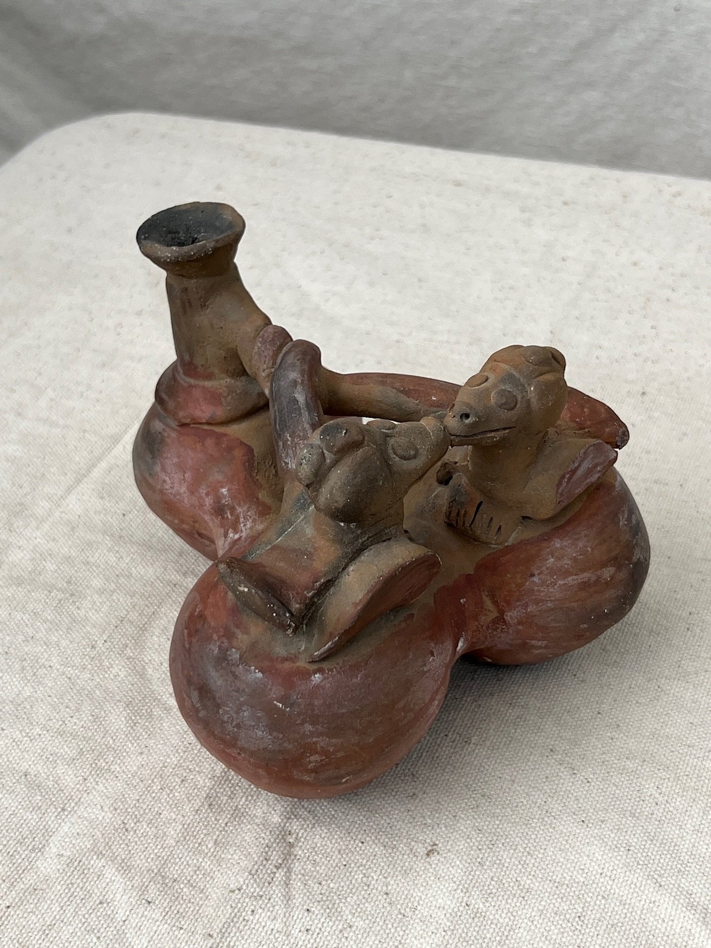 Rare Pre Columbian Terracotta Chimu Vessel Pottery