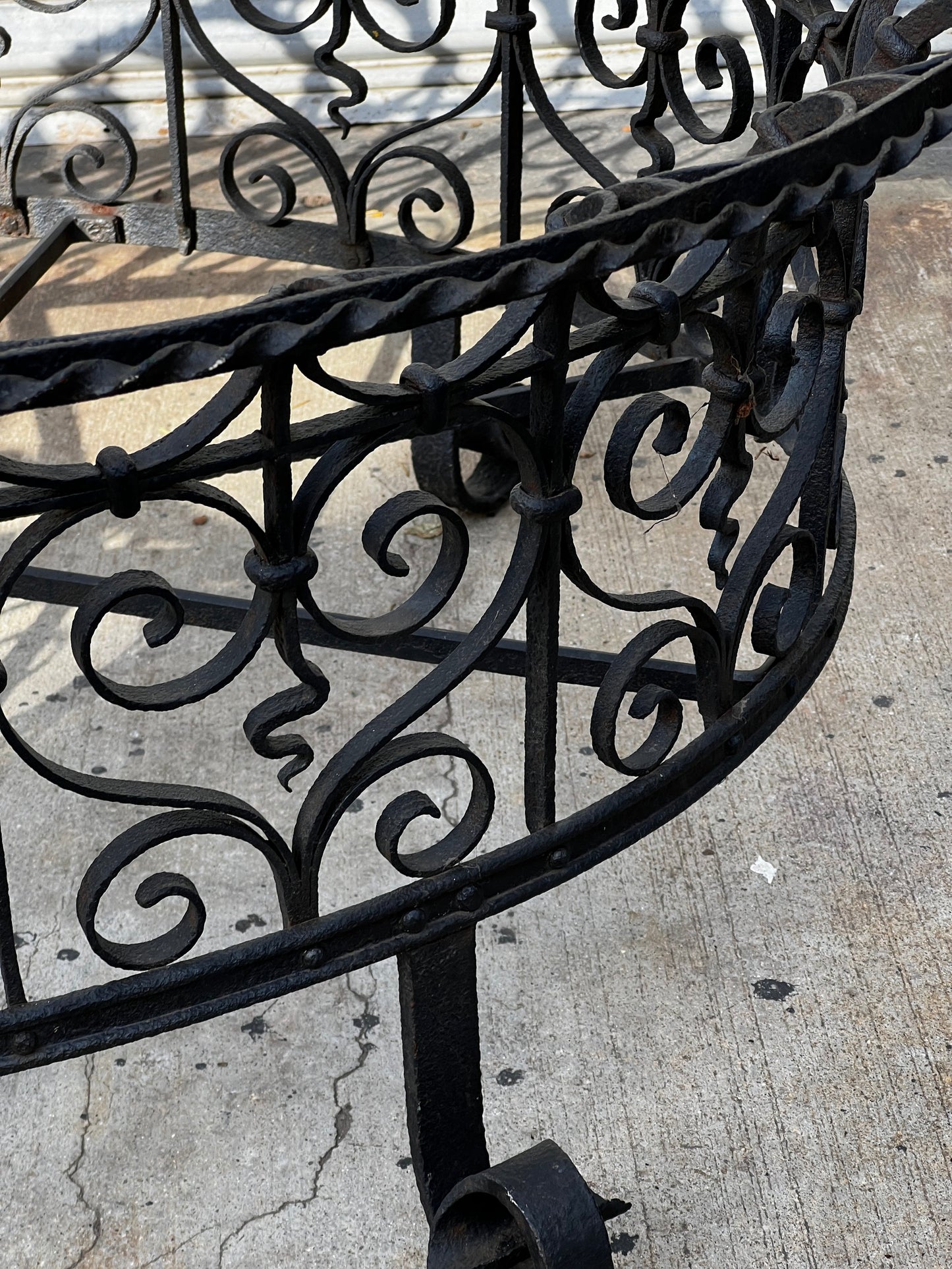 Victorian Oval Wrought Iron Plant Holder