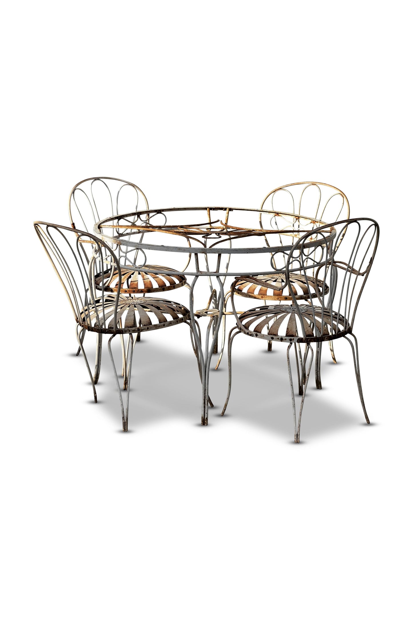 Vintage Francois Carre Garden Chairs & Table