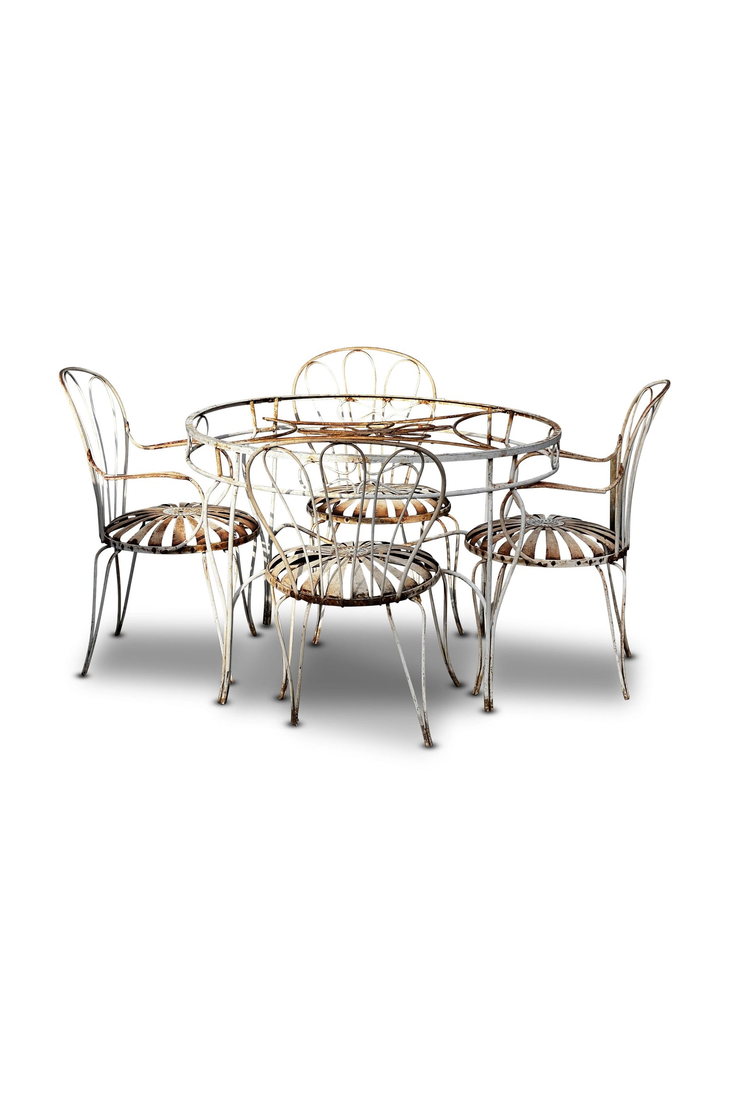 Vintage Francois Carre Garden Chairs & Table