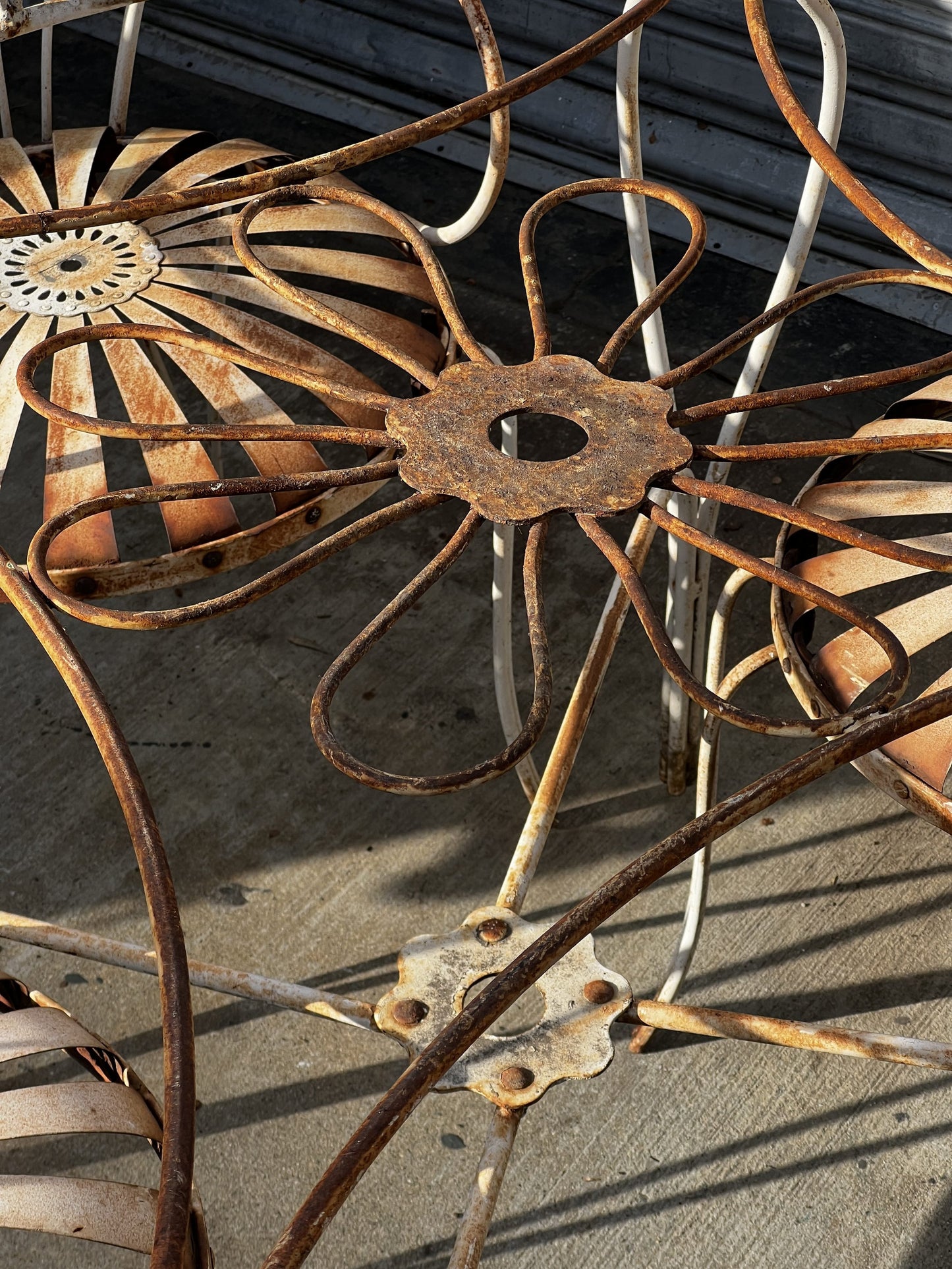 Vintage Francois Carre Garden Chairs & Table