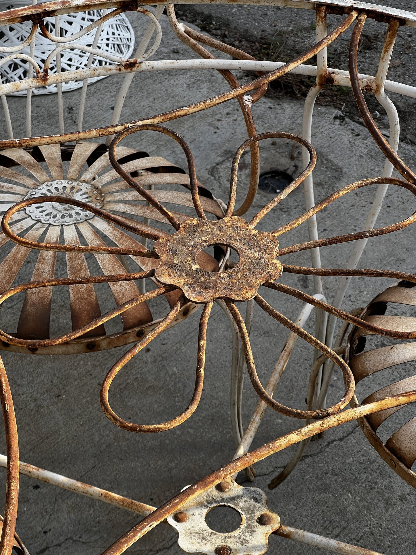 Vintage Francois Carre Garden Chairs & Table