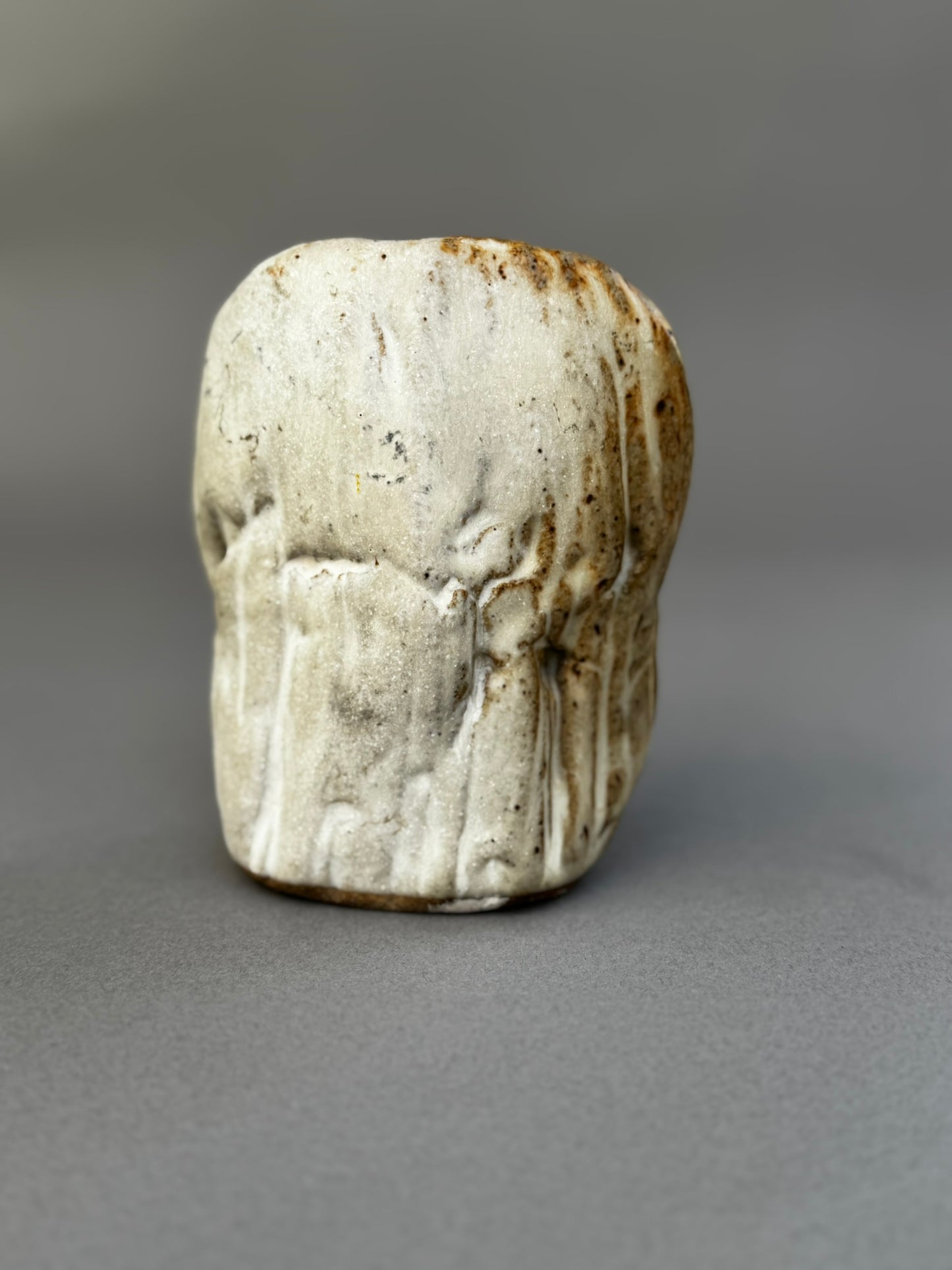 Organic Modern Ceramic Bud Vase – Sculptural Handbuilt Studio Pottery with 3-Hole Top and Earthy Textured Glaze