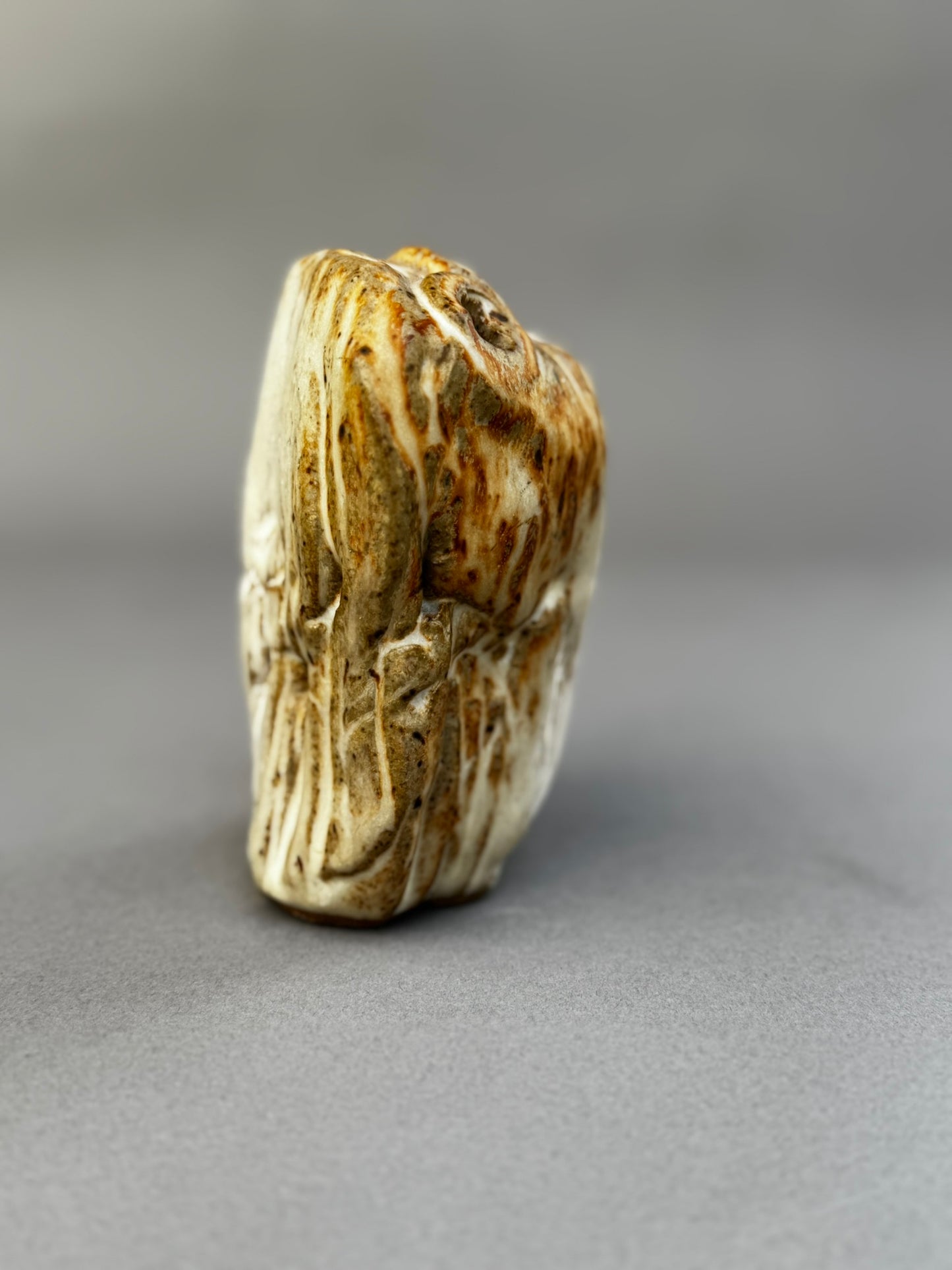 Organic Modern Ceramic Bud Vase – Sculptural Handbuilt Studio Pottery with 3-Hole Top and Earthy Textured Glaze