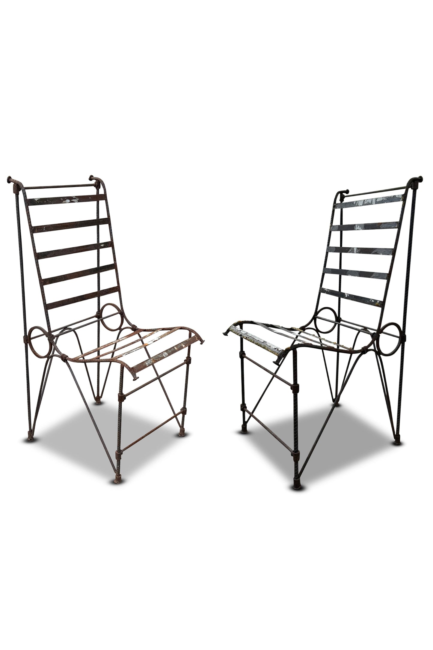 Vintage 1980s Brutalist Rebar Side Chair by Ilana Goor