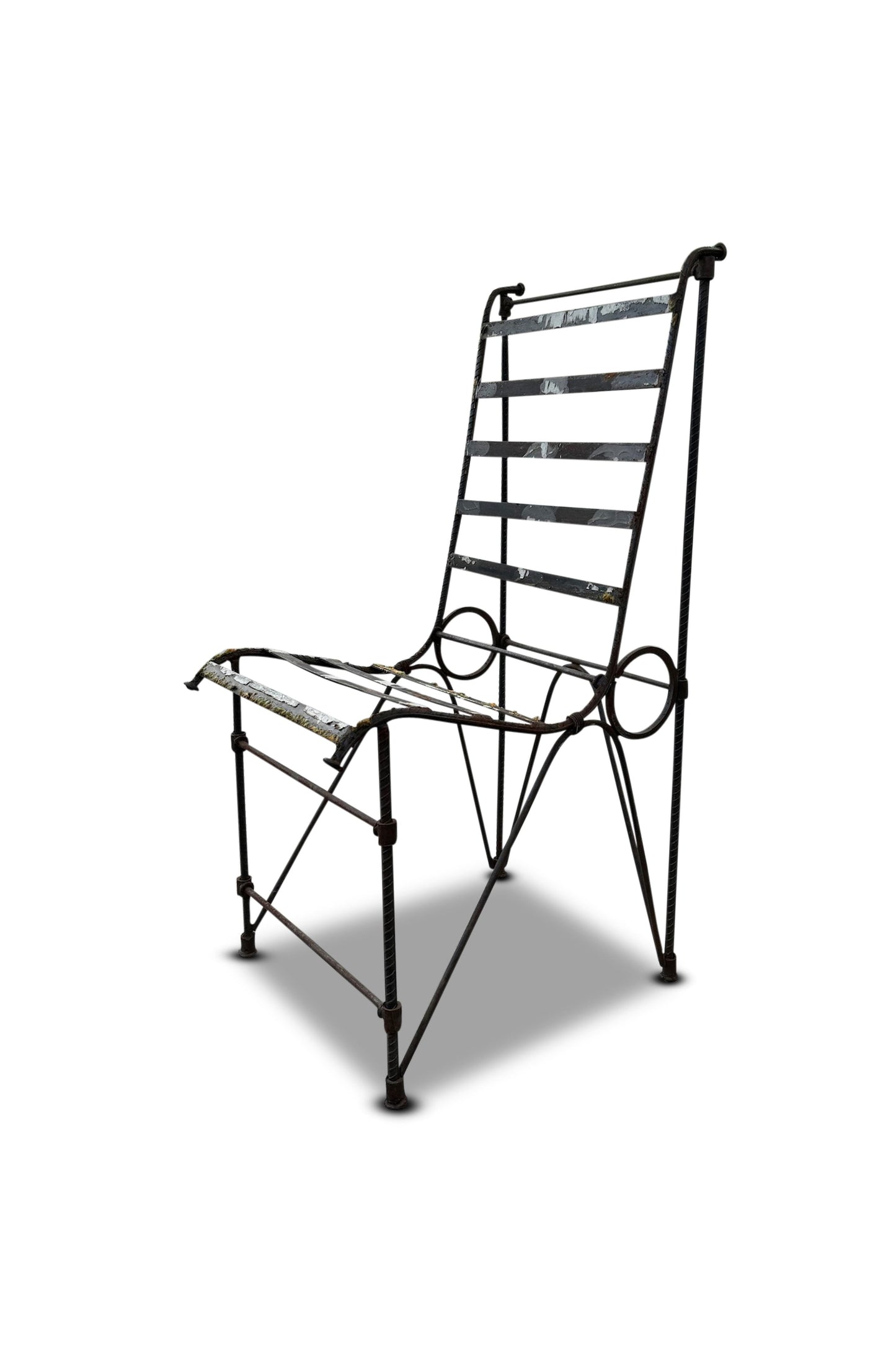 Vintage 1980s Brutalist Rebar Side Chair by Ilana Goor