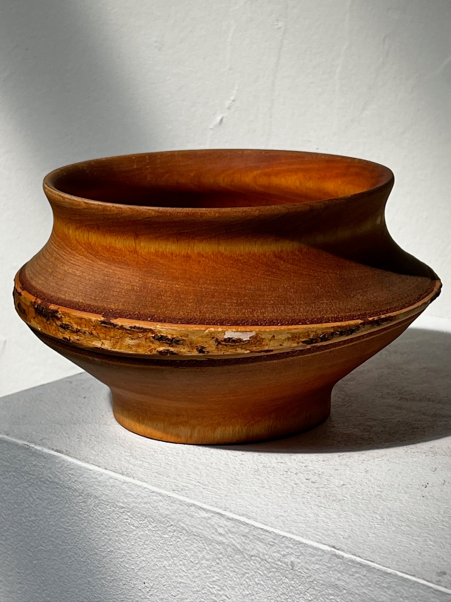 Vintage Thin Wood Bowl