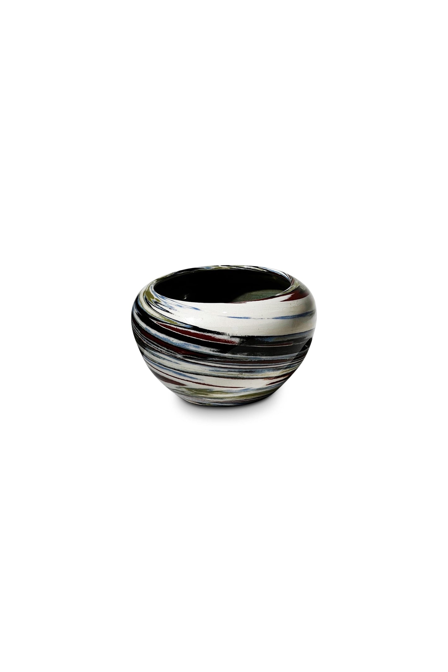 Vintage Multicolor Desert Sands Pottery Bowl