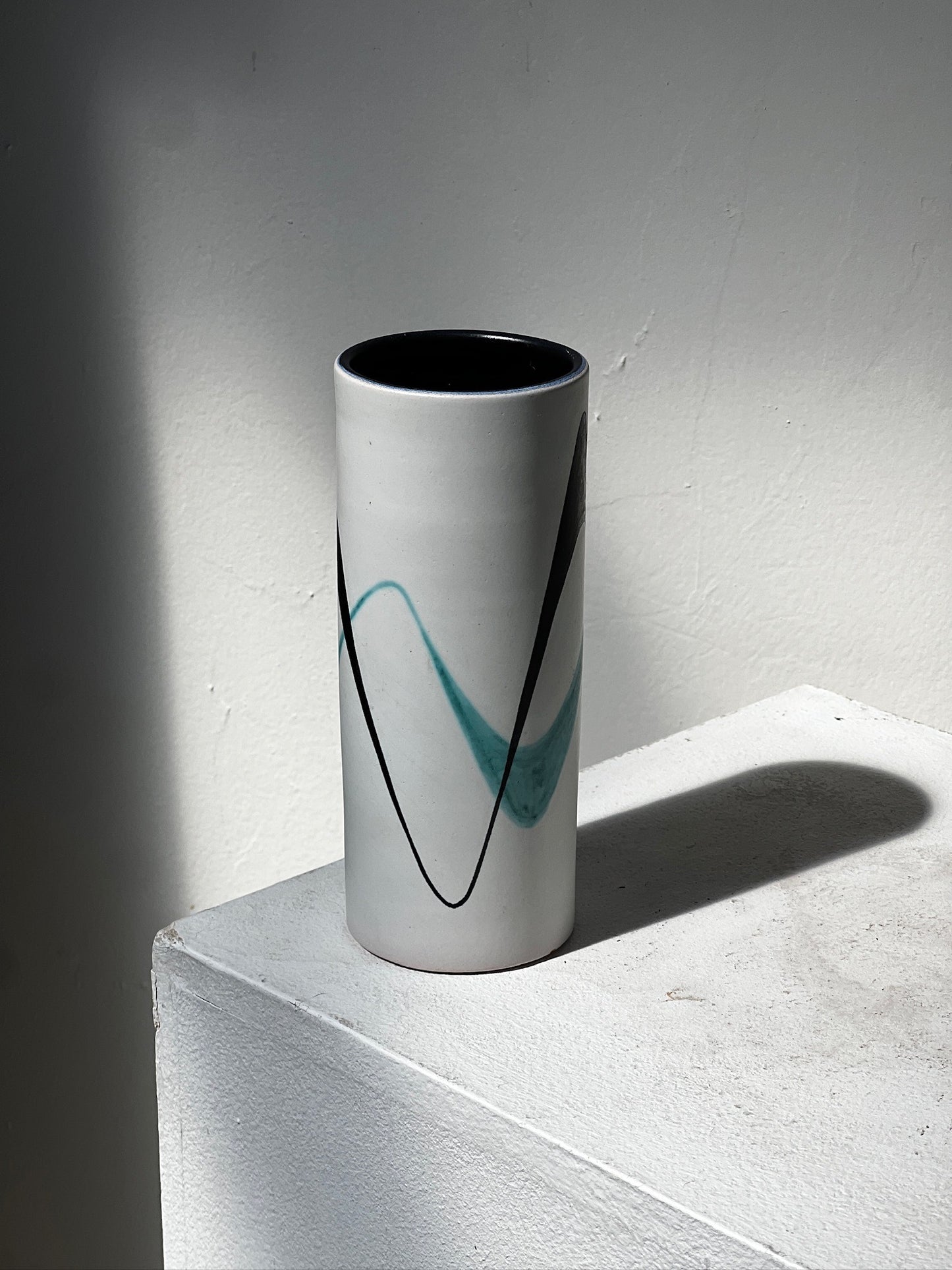 Vintage Müller Lucerne Studio Pottery Vase - Mid-Century Modern Swiss Ceramic