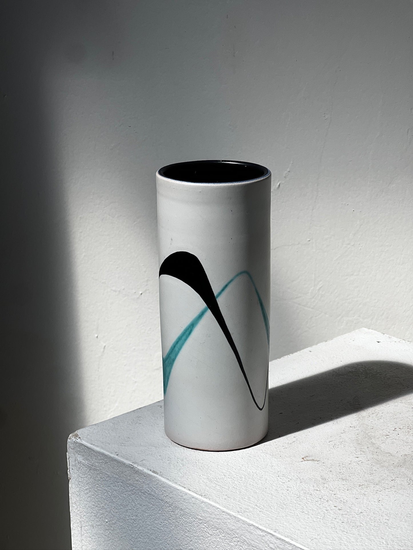 Vintage Müller Lucerne Studio Pottery Vase - Mid-Century Modern Swiss Ceramic