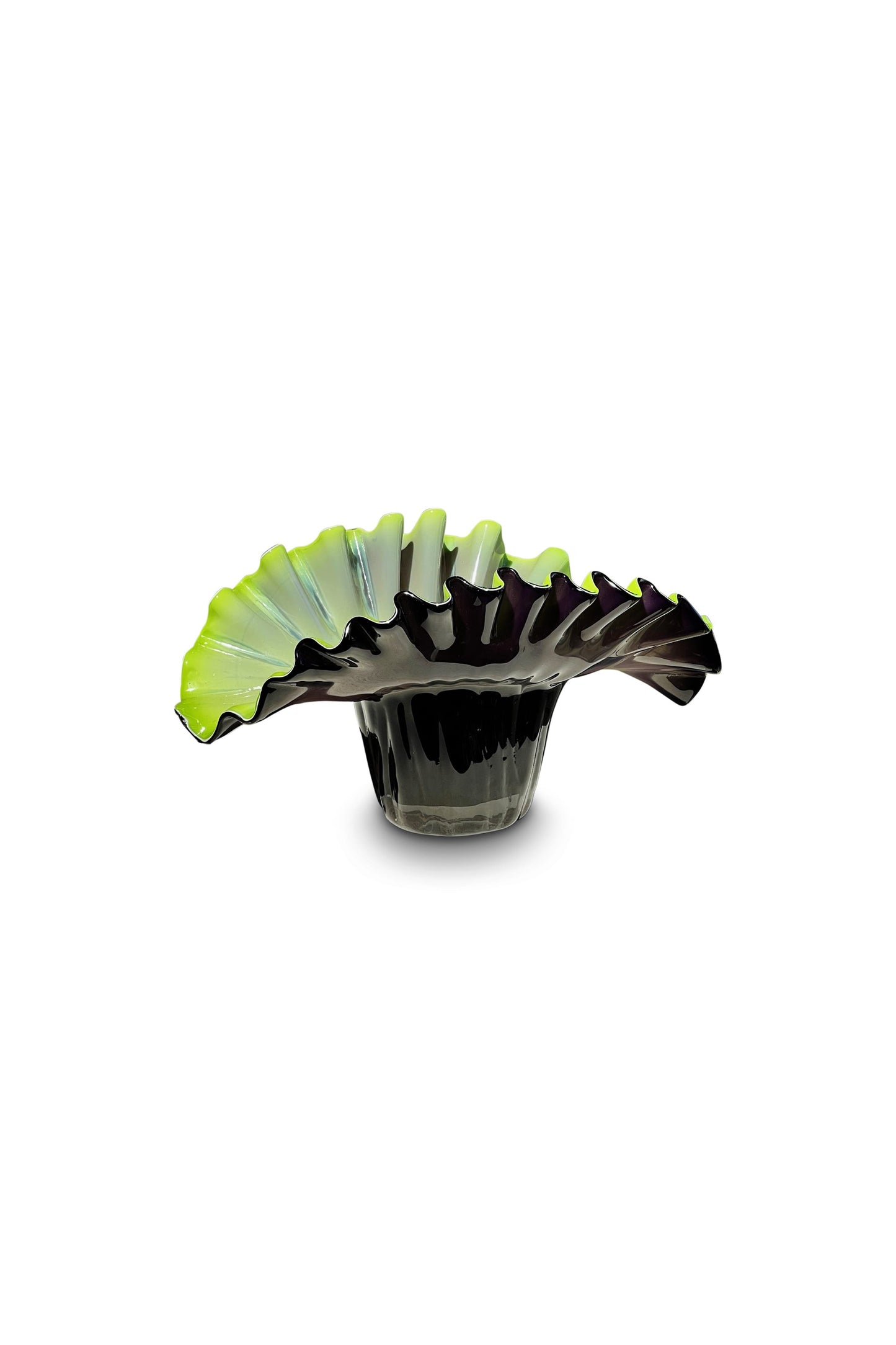 Large 1960s Murano Style Art Glass Vase