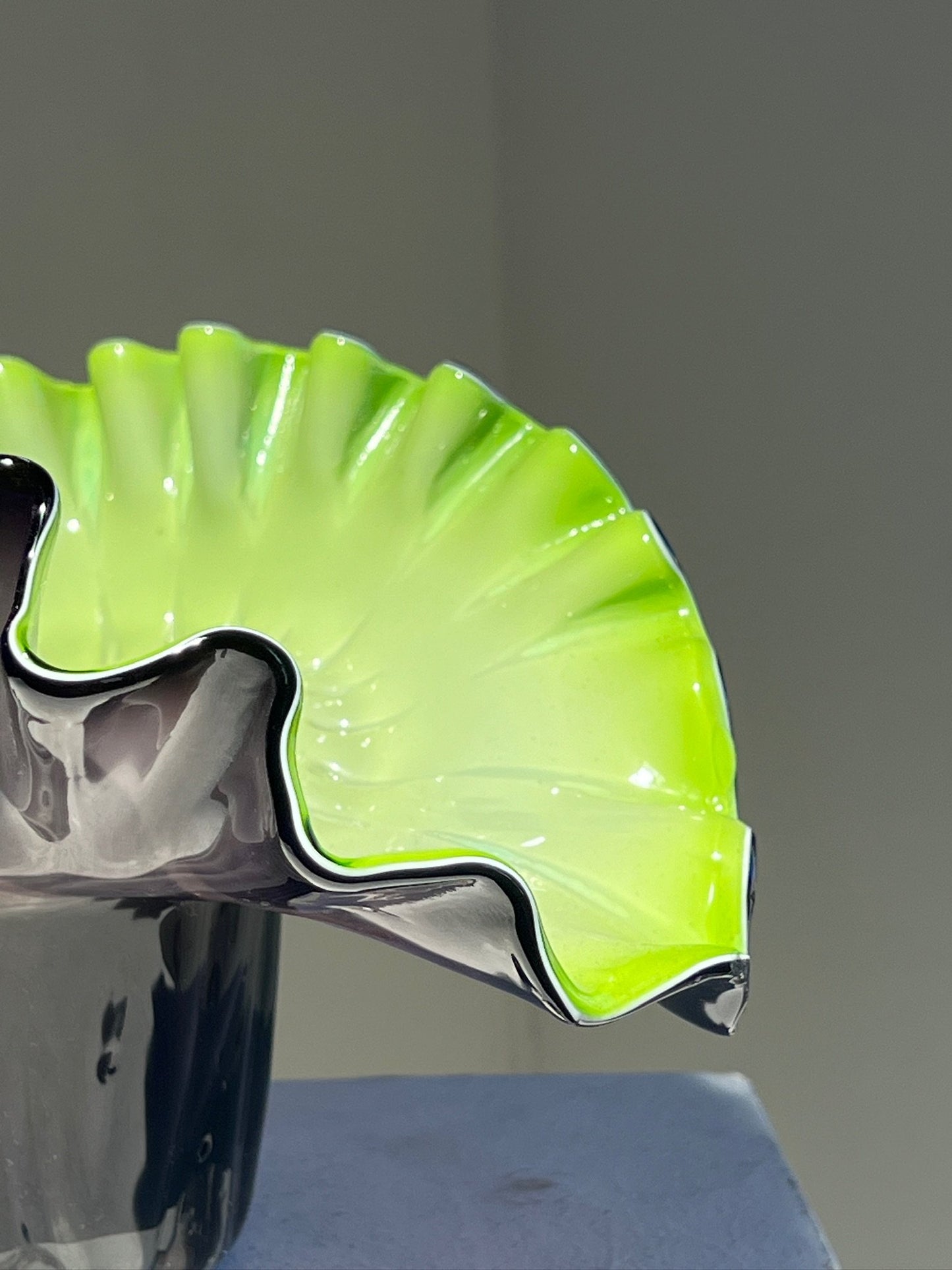 Large 1960s Murano Style Art Glass Vase