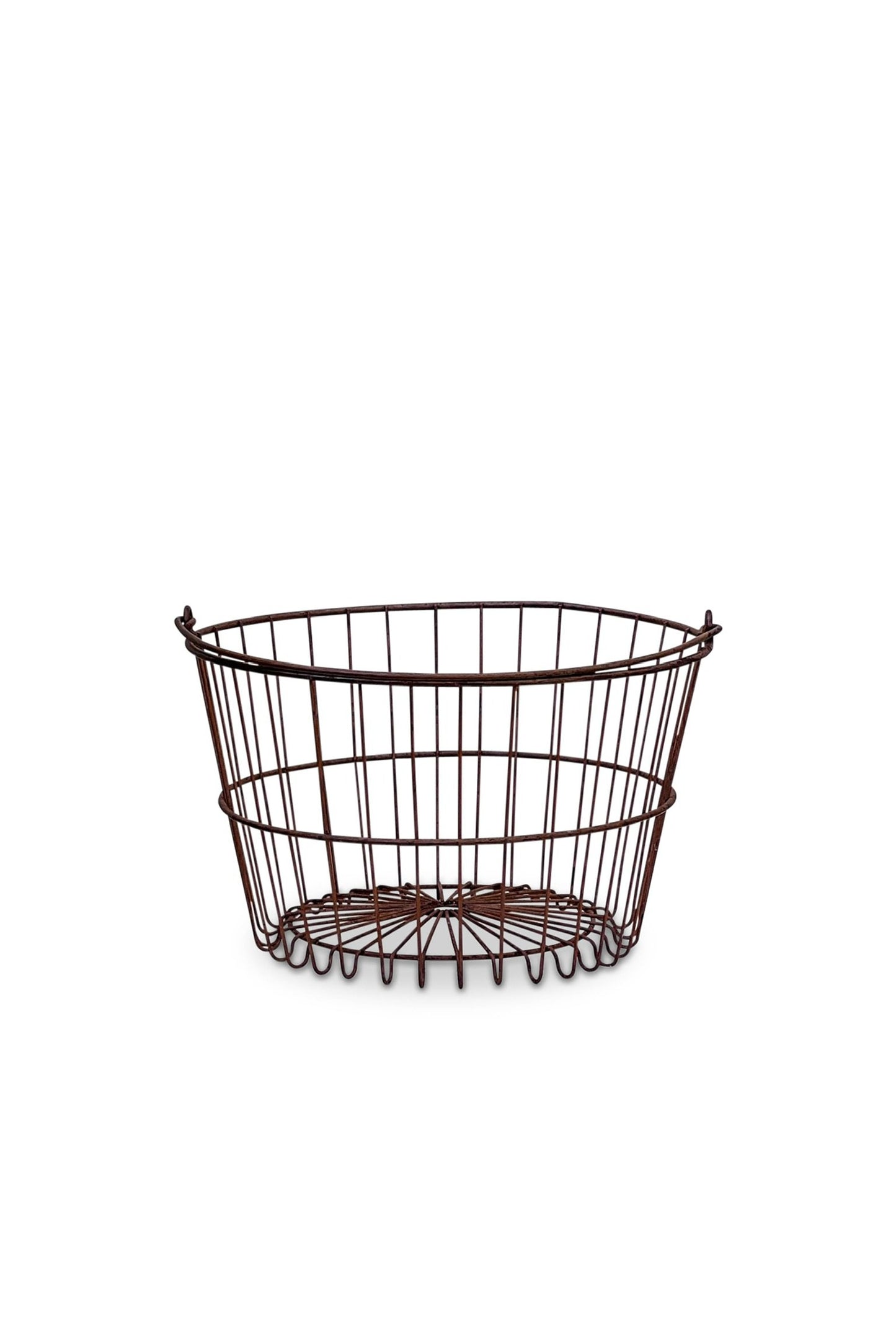 Primitive Egg Gathering Wire Basket