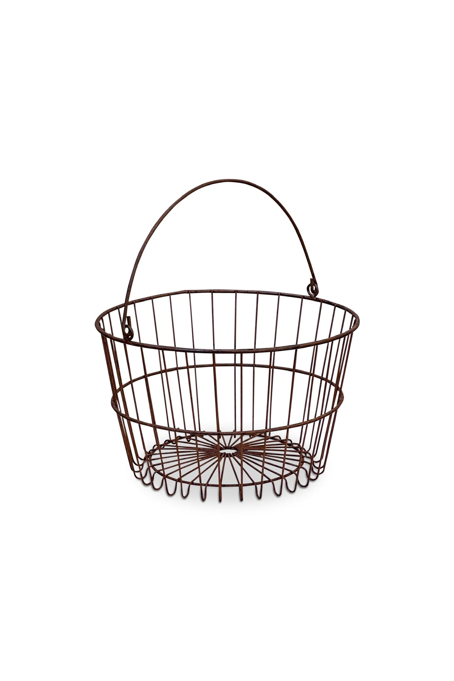 Primitive Egg Gathering Wire Basket